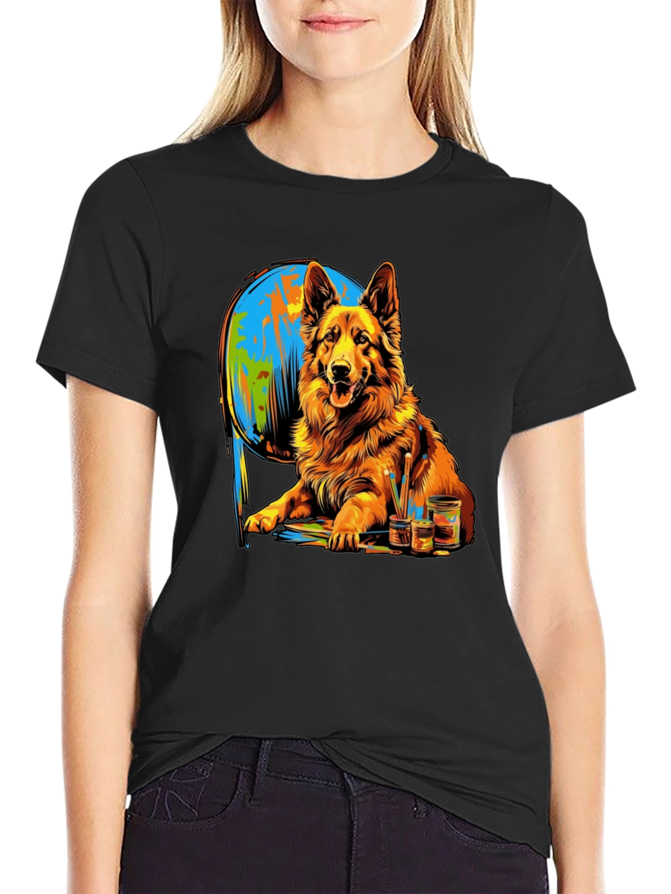 Dog Painting T-Shirt