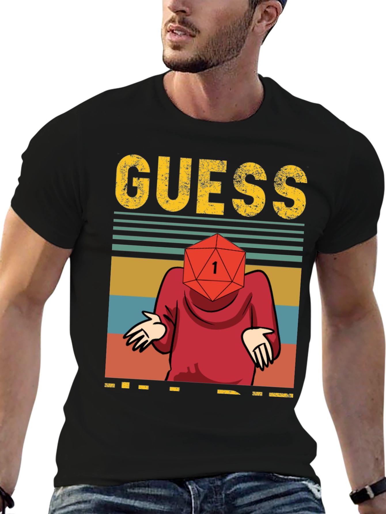 Guess D20 T-Shirt - Roll for Insightful Style