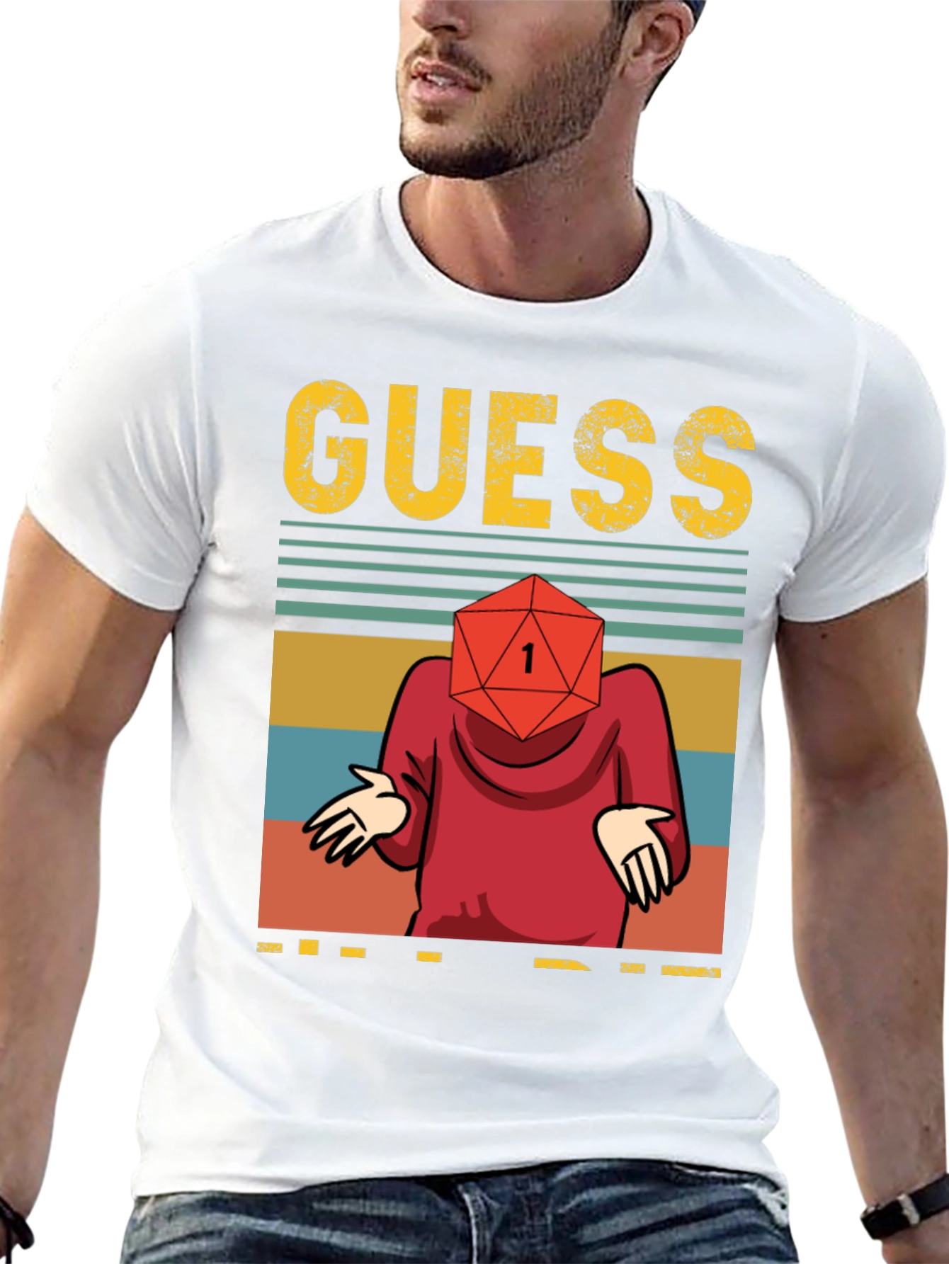Guess D20 T-Shirt - Roll for Insightful Style