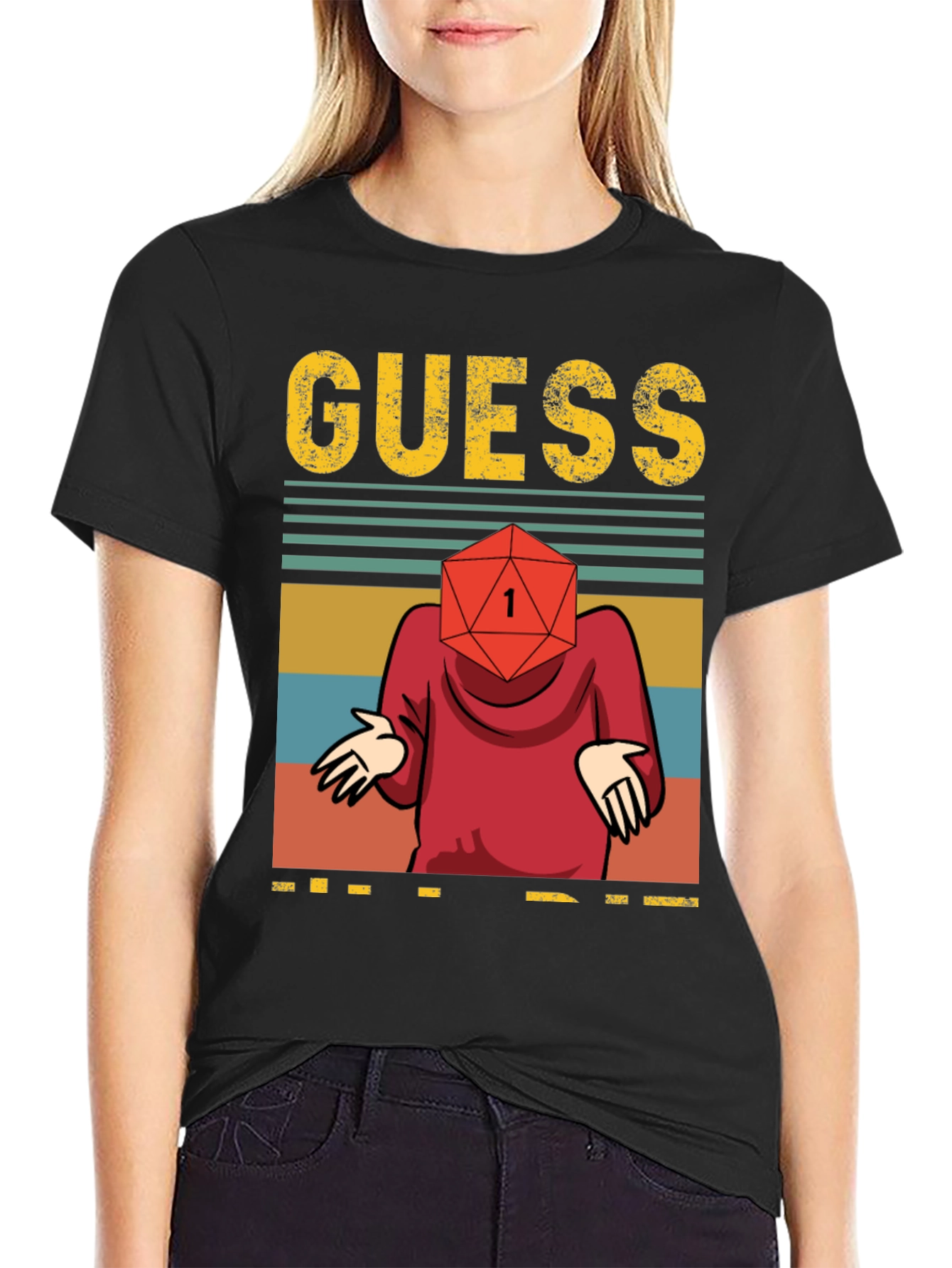 Guess D20 T-Shirt - Roll for Insightful Style