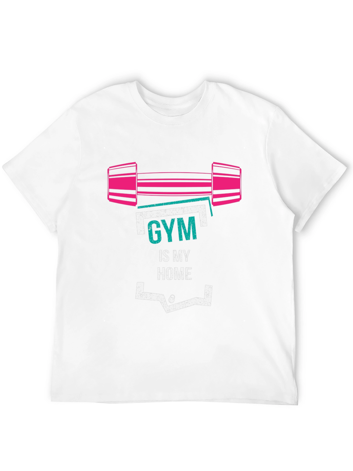 Gym Is My Home Graphic T-Shirt - Fitness Apparel