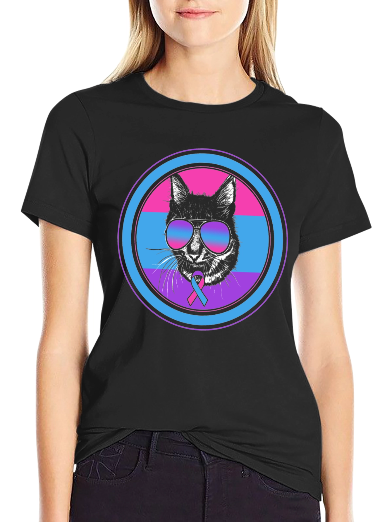 Bisexual Pride Cat T-Shirt