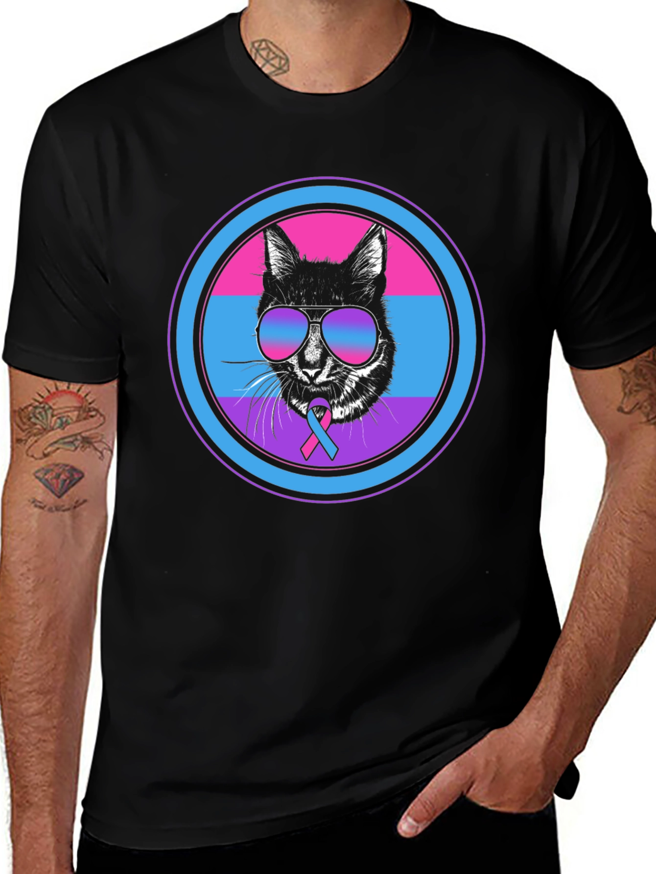 Bisexual Pride Cat T-Shirt