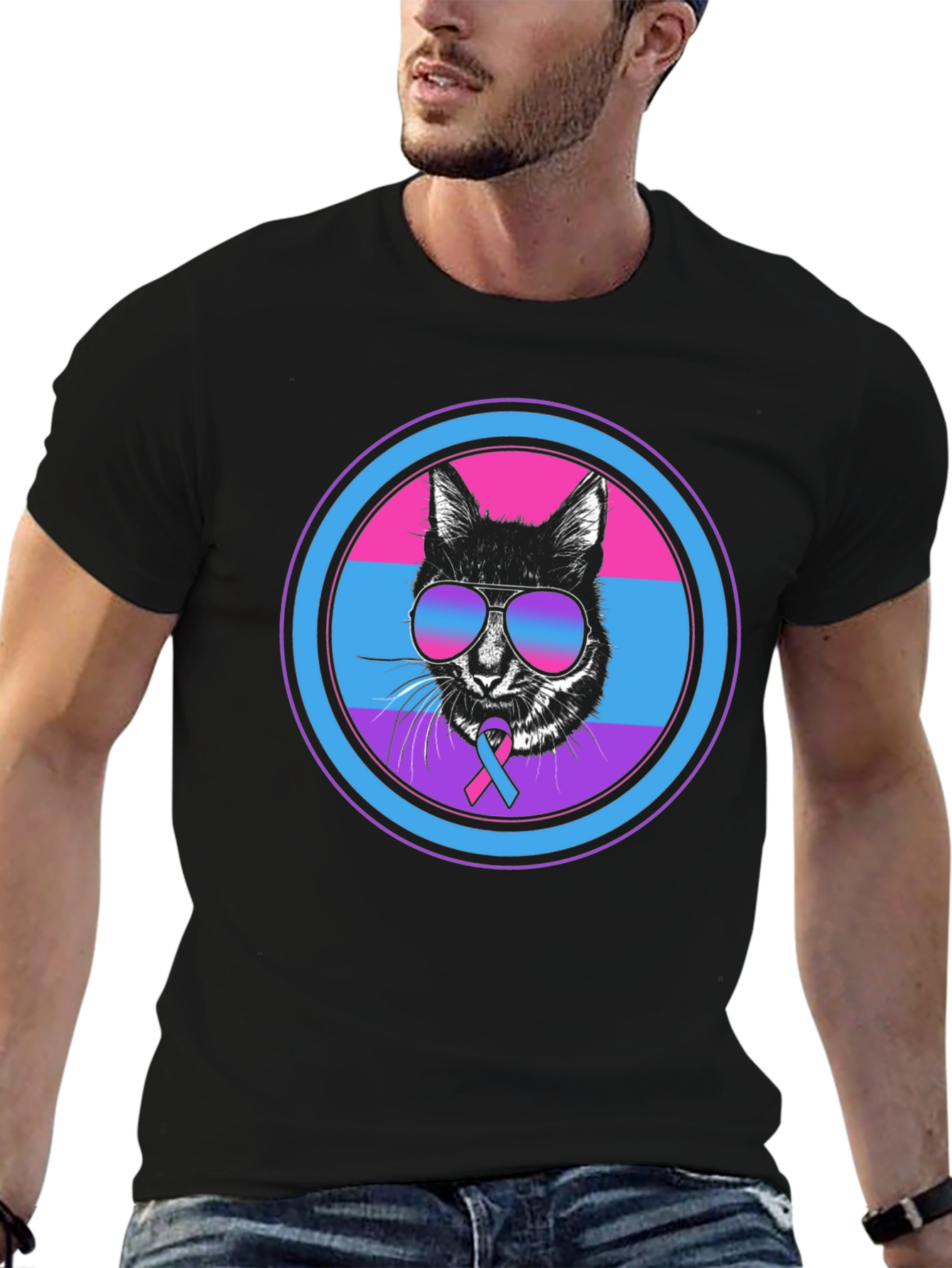 Bisexual Pride Cat T-Shirt