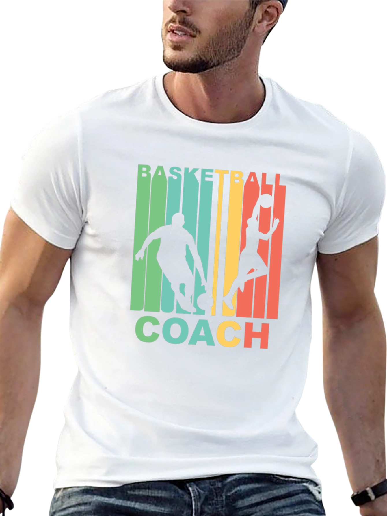 Basketball Coach Graphic T-Shirt