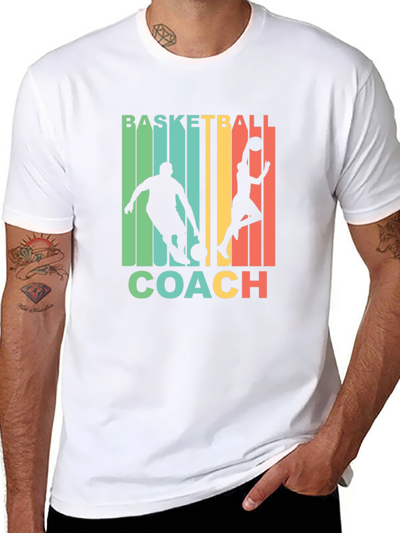 Basketball Coach Graphic T-Shirt