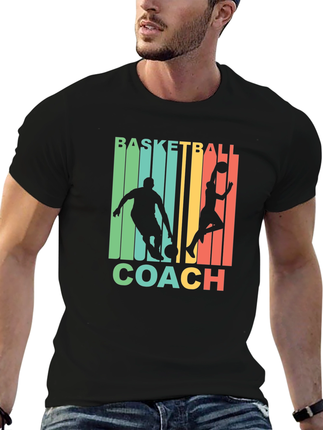 Basketball Coach Graphic T-Shirt