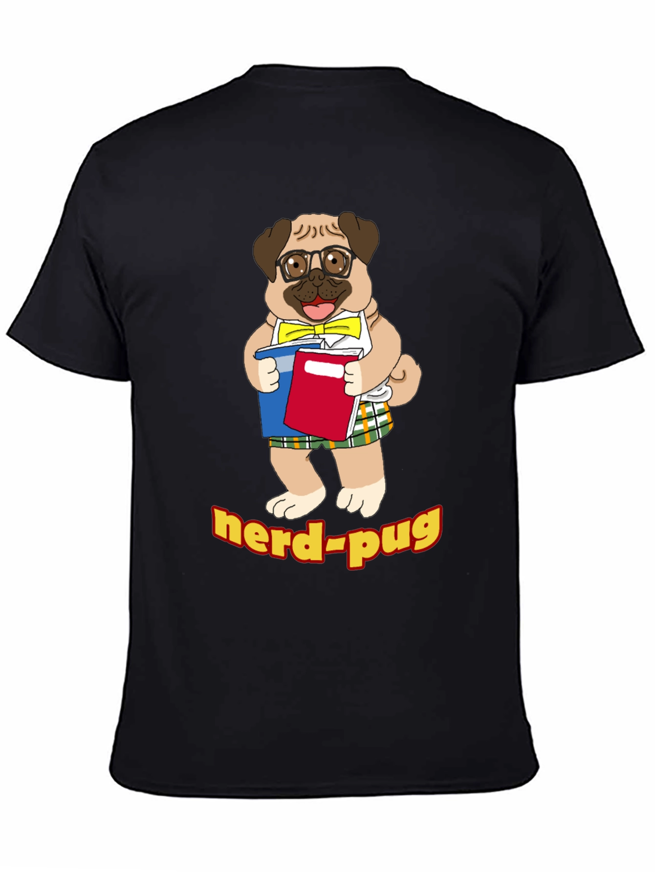 Nerd Pug T-Shirt - Geeky Dog Lover Tee