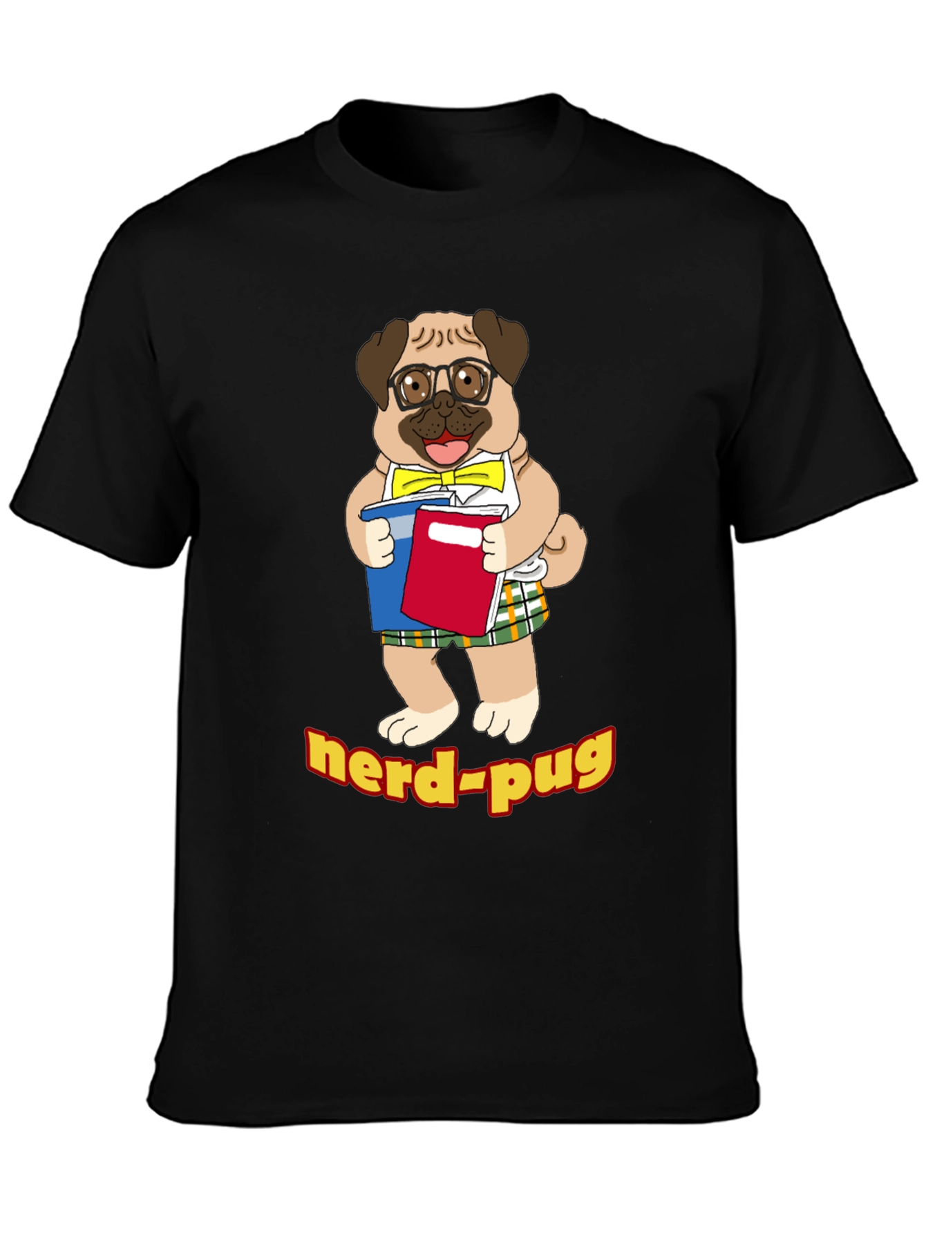 Nerd Pug T-Shirt - Geeky Dog Lover Tee
