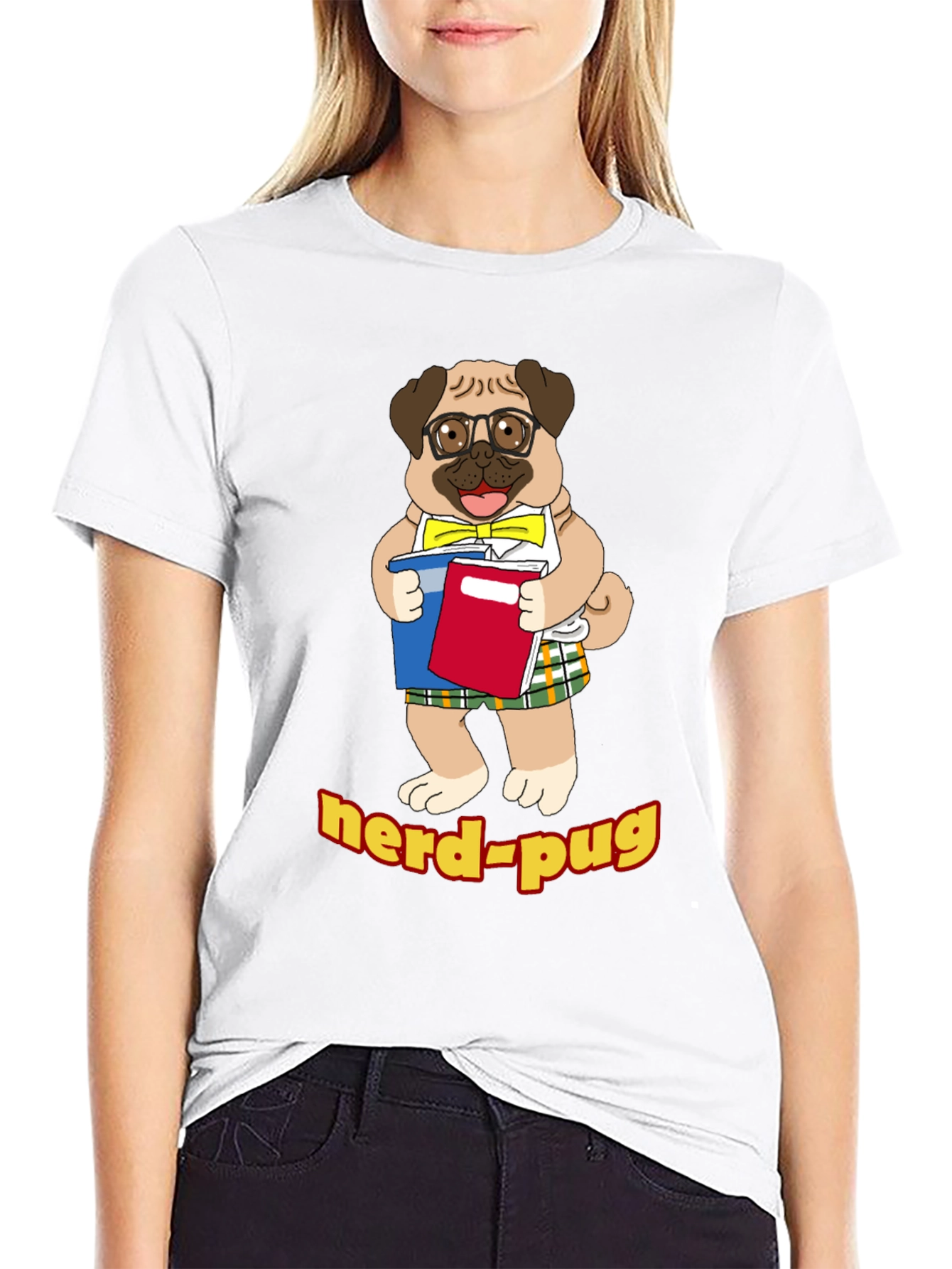 Nerd Pug T-Shirt - Geeky Dog Lover Tee