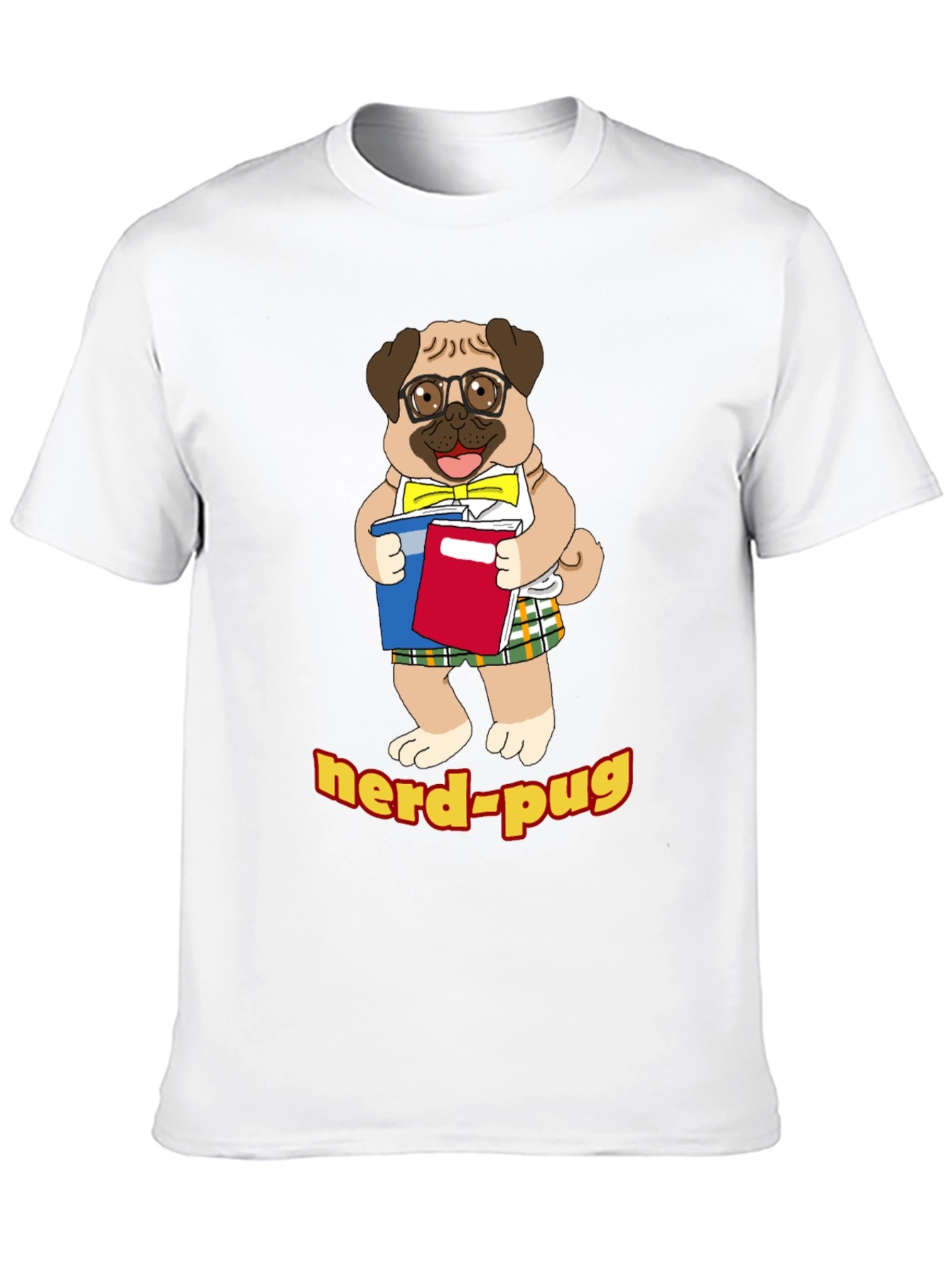 Nerd Pug T-Shirt - Geeky Dog Lover Tee