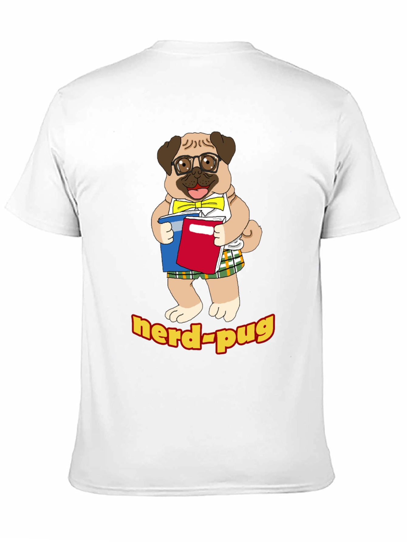 Nerd Pug T-Shirt - Geeky Dog Lover Tee