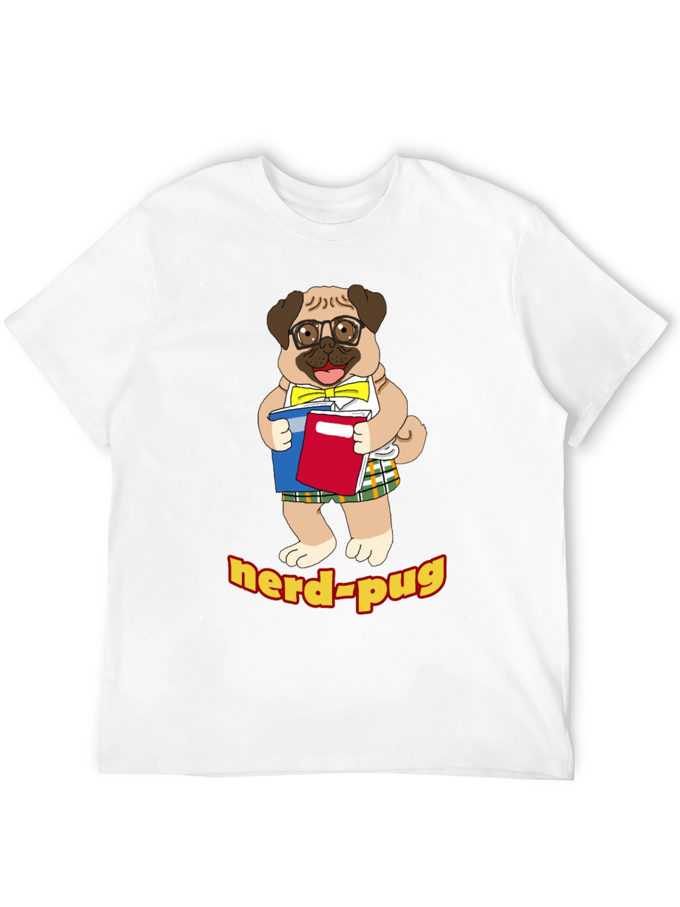 Nerd Pug T-Shirt - Geeky Dog Lover Tee