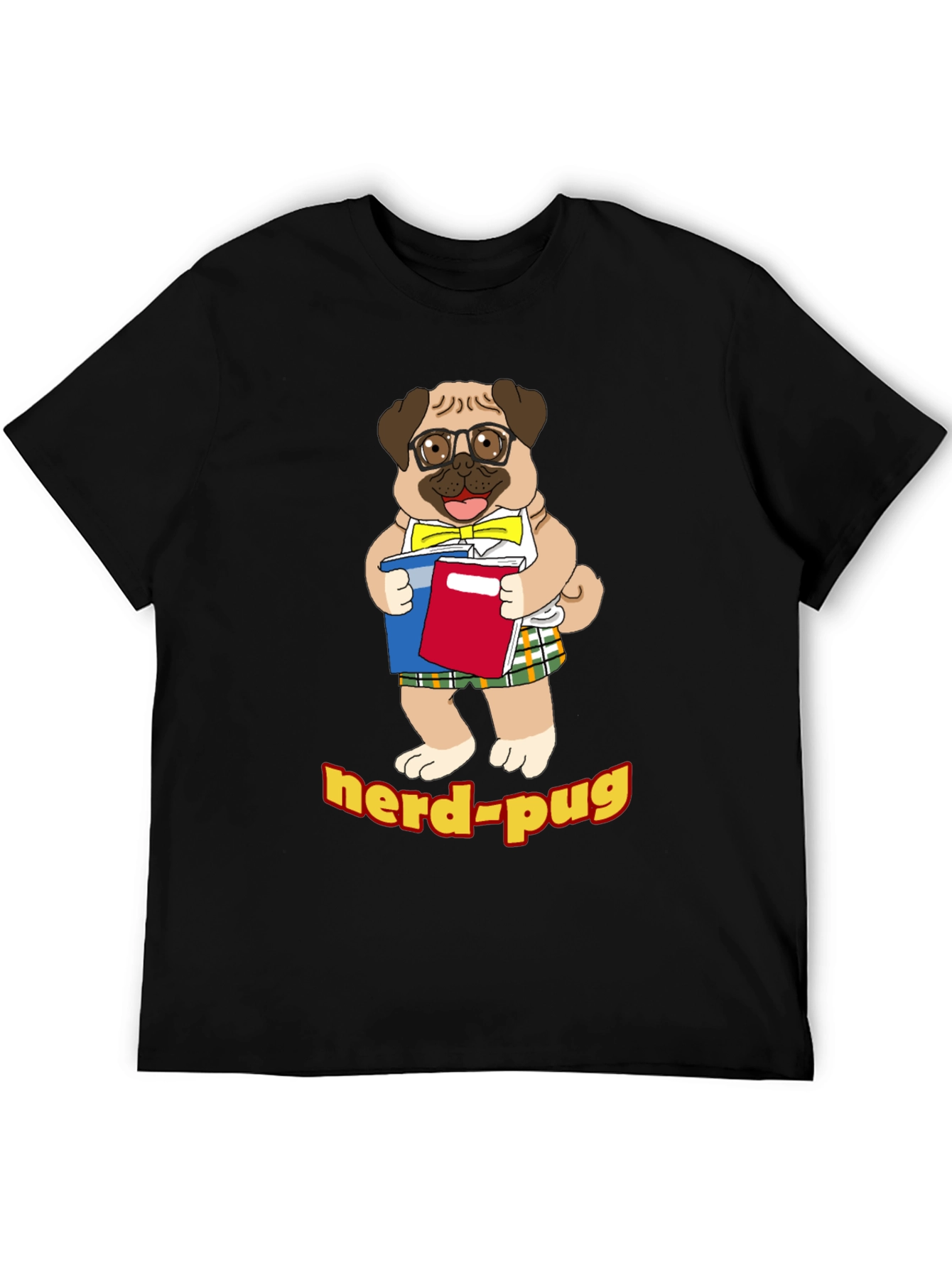 Nerd Pug T-Shirt - Geeky Dog Lover Tee