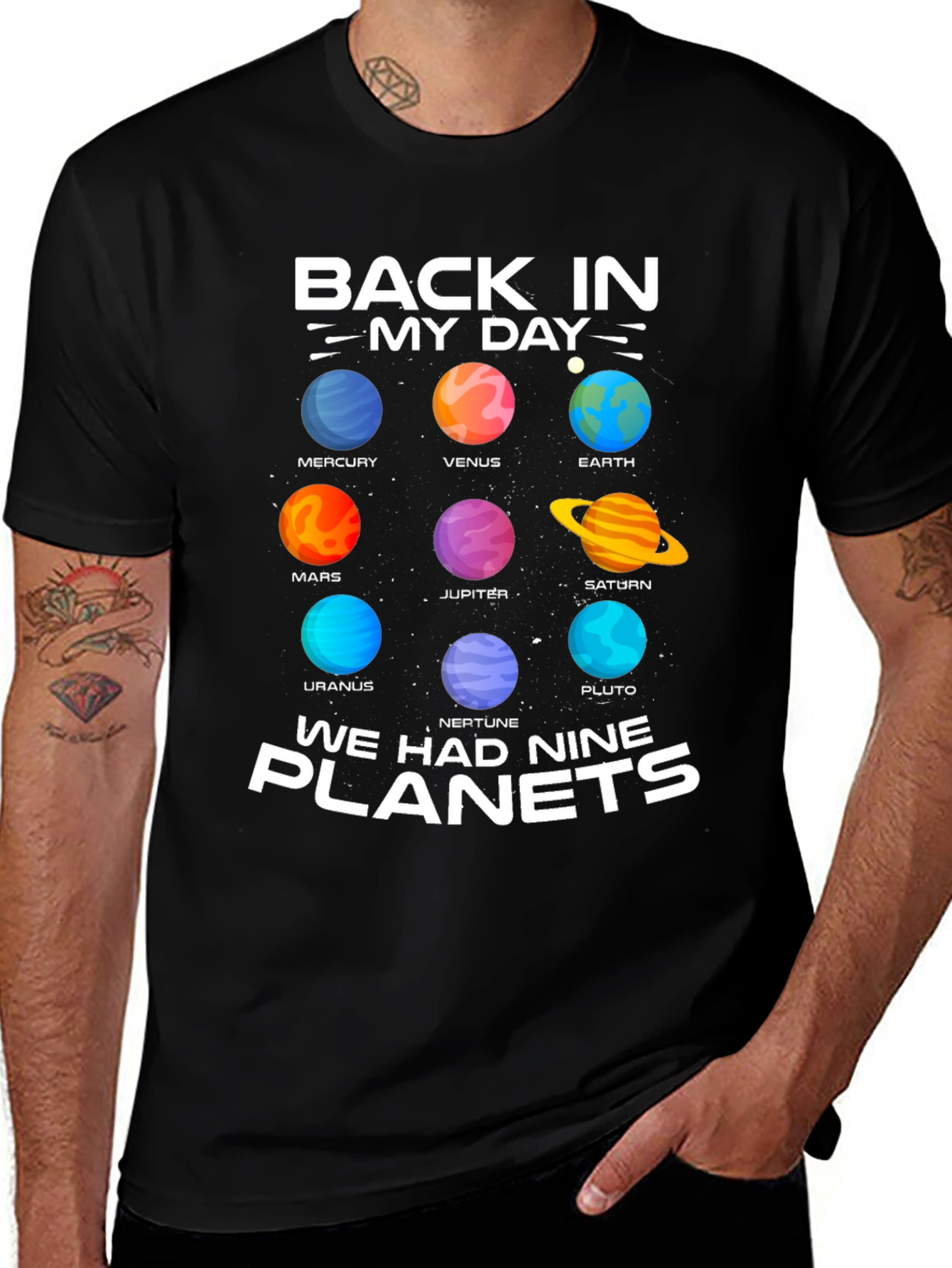 Nine Planets Retro T-Shirt