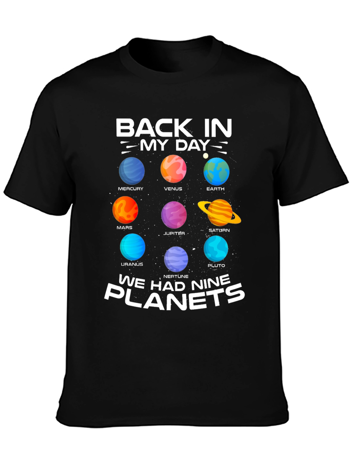 Nine Planets Retro T-Shirt