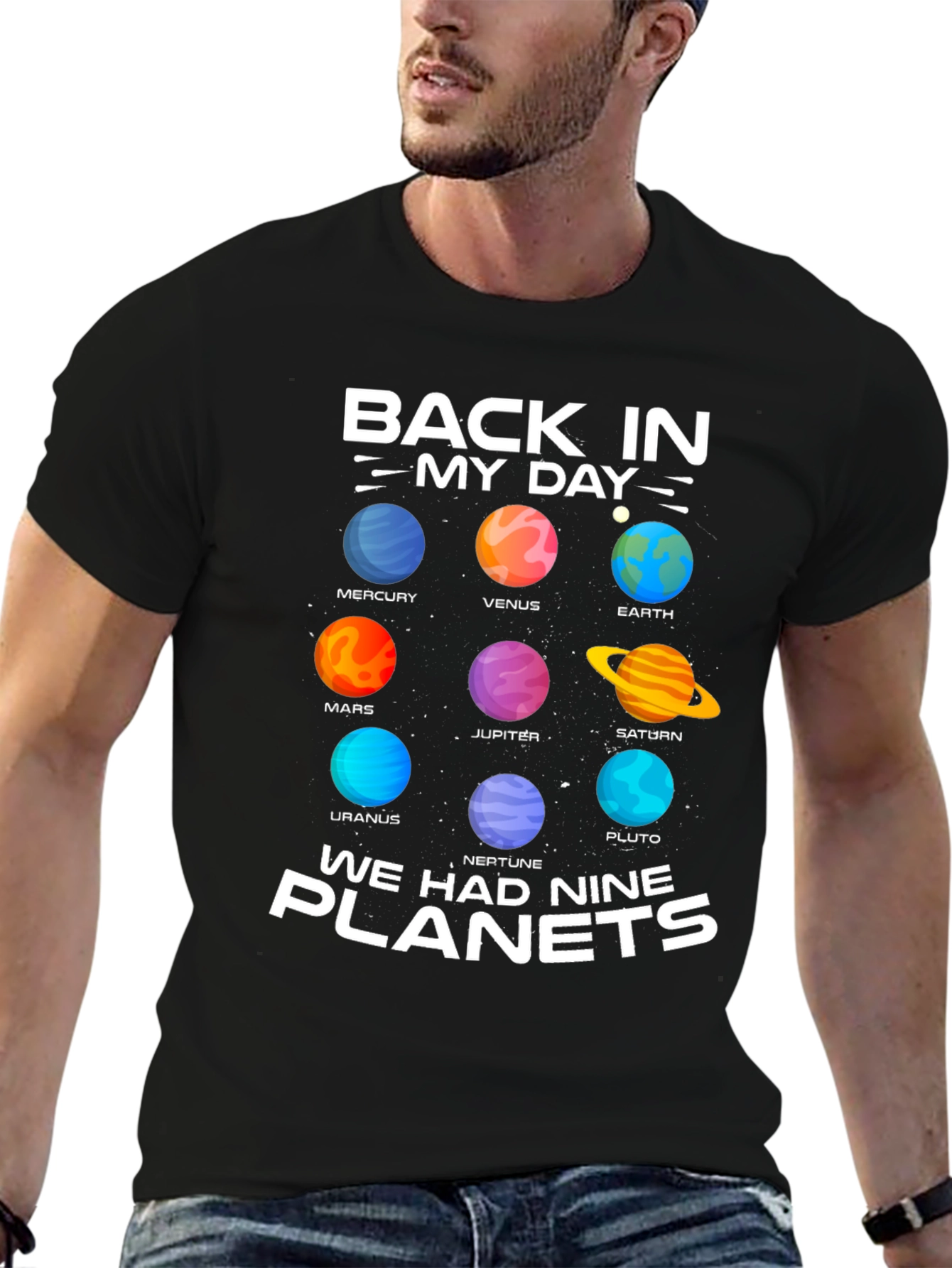 Nine Planets Retro T-Shirt