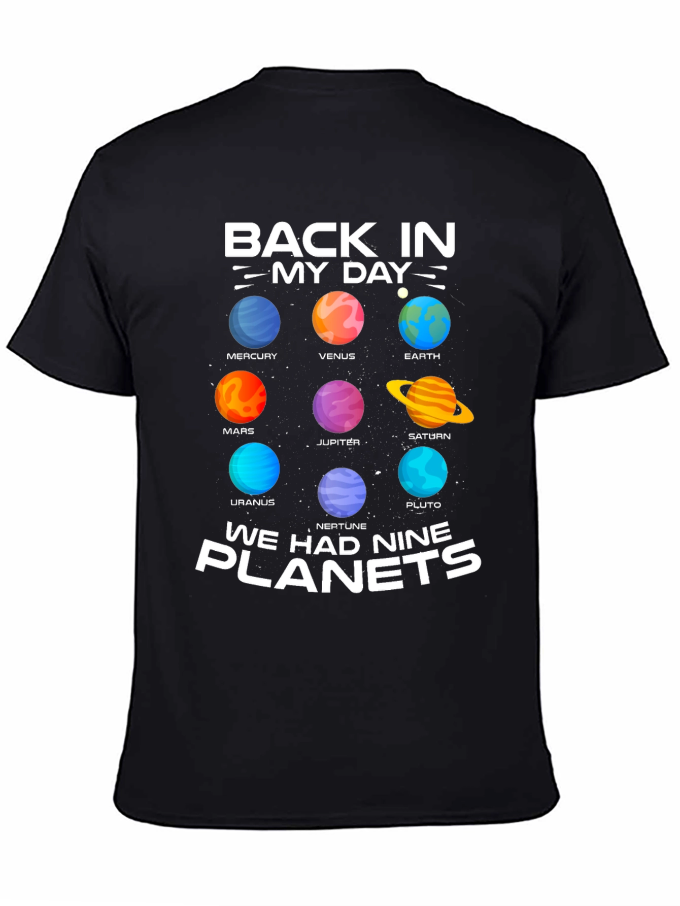 Nine Planets Retro T-Shirt