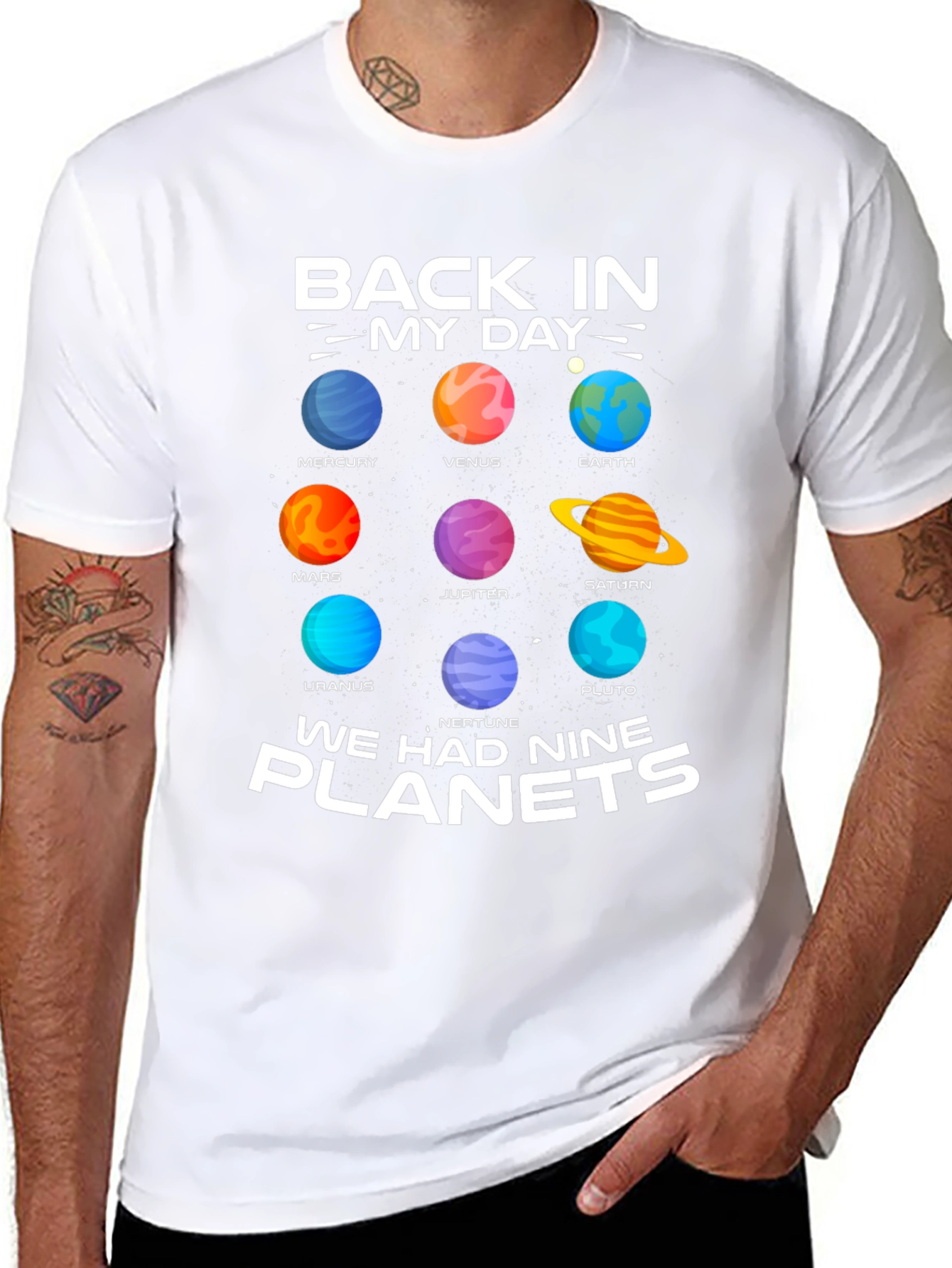 Nine Planets Retro T-Shirt