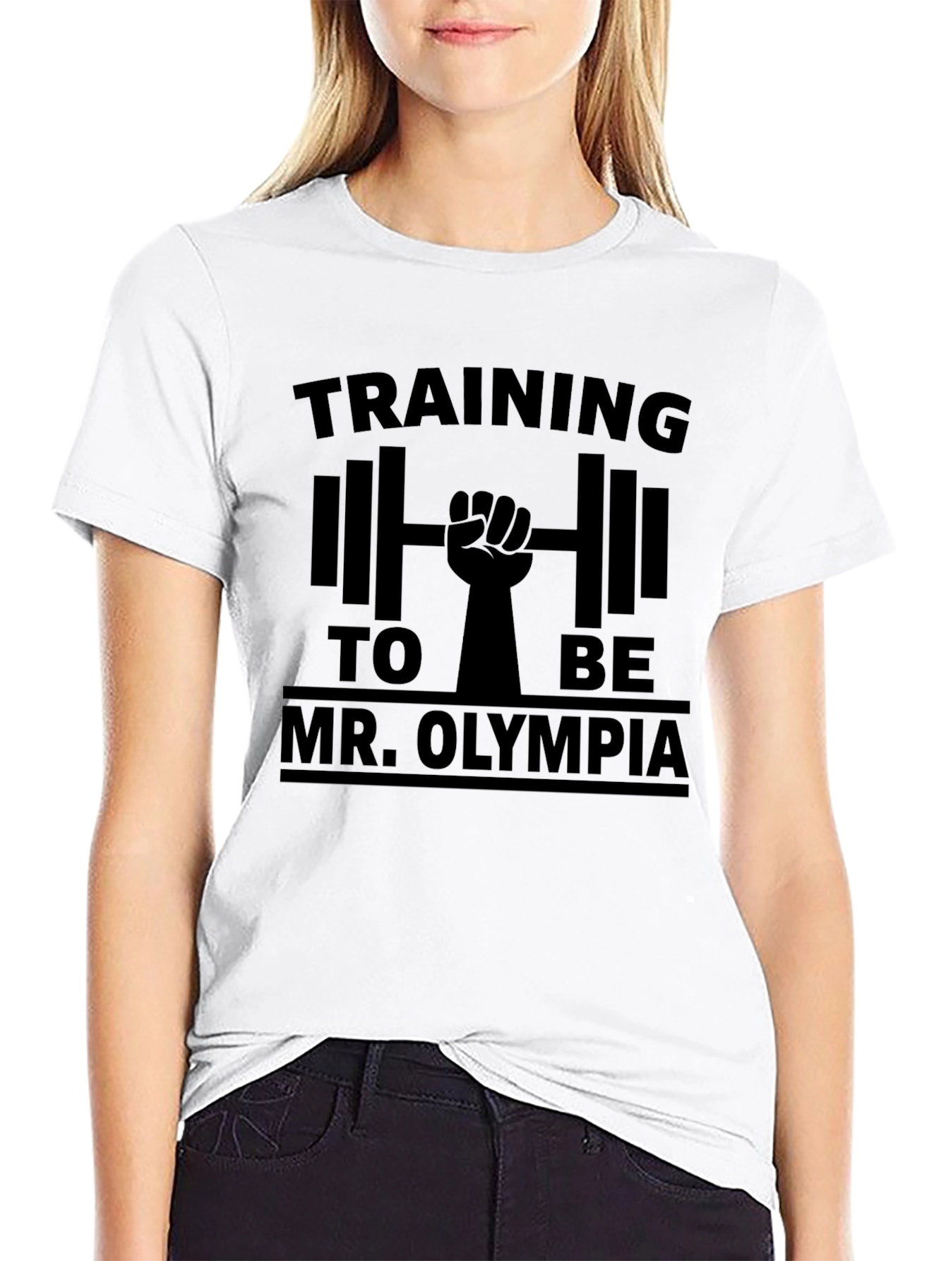Training to Be Mr. Olympia Black T-Shirt