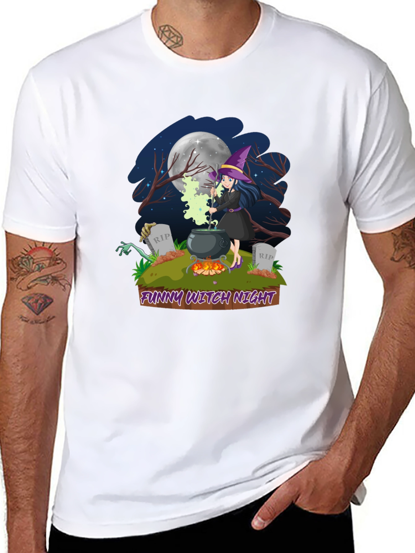 Funny Witch Night T-Shirt