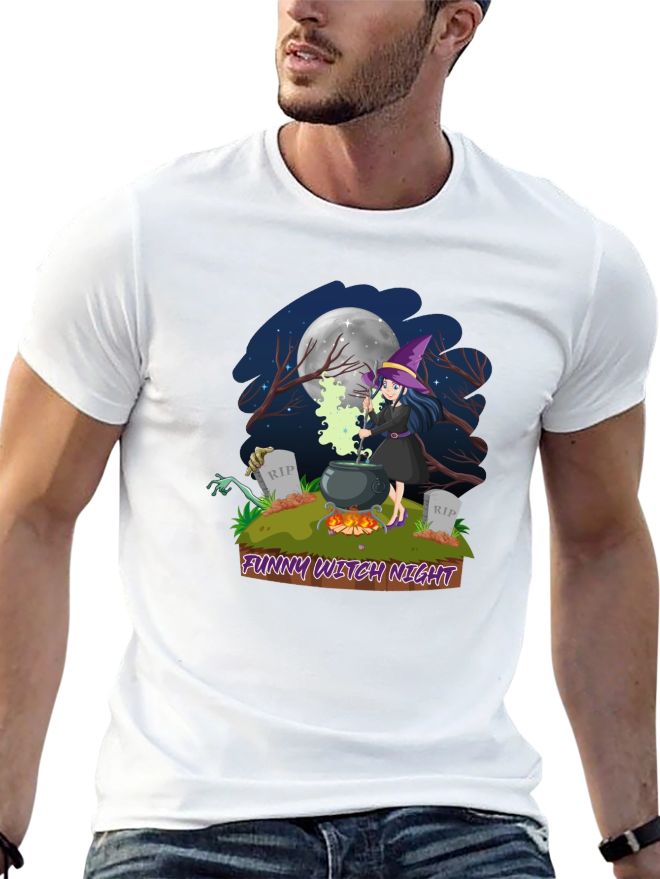 Funny Witch Night T-Shirt