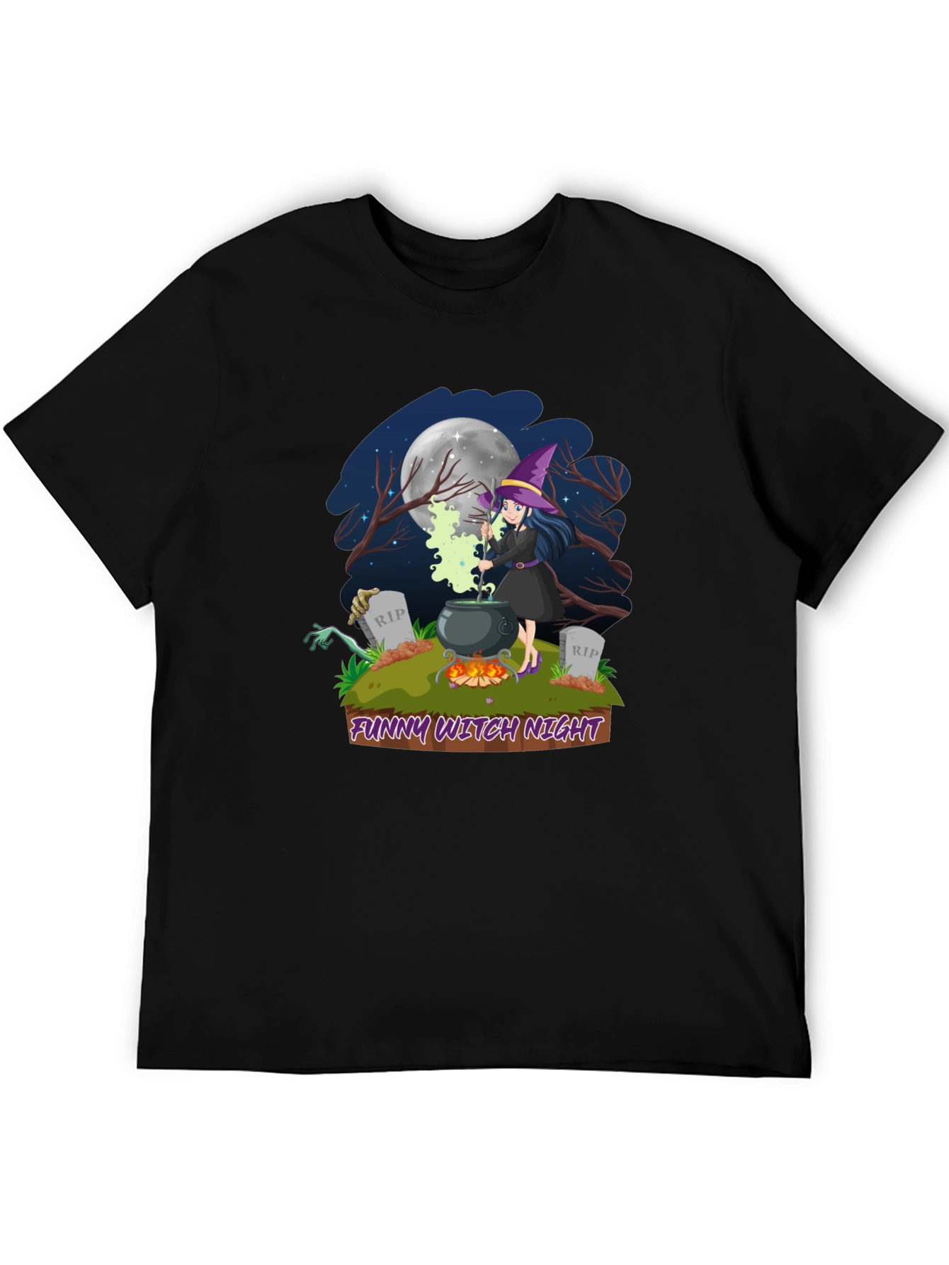 Funny Witch Night T-Shirt
