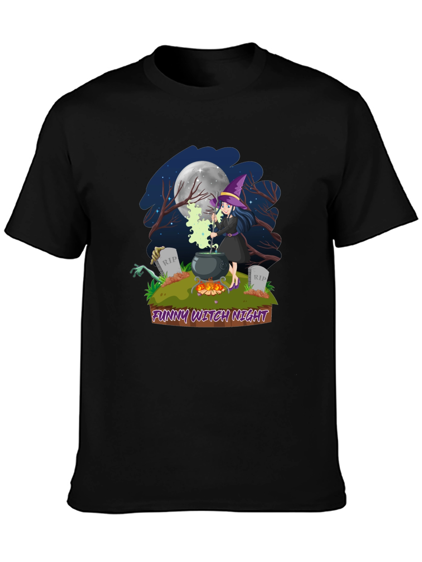 Funny Witch Night T-Shirt