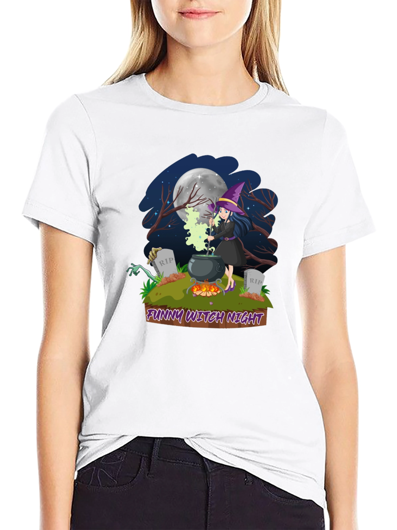 Funny Witch Night T-Shirt