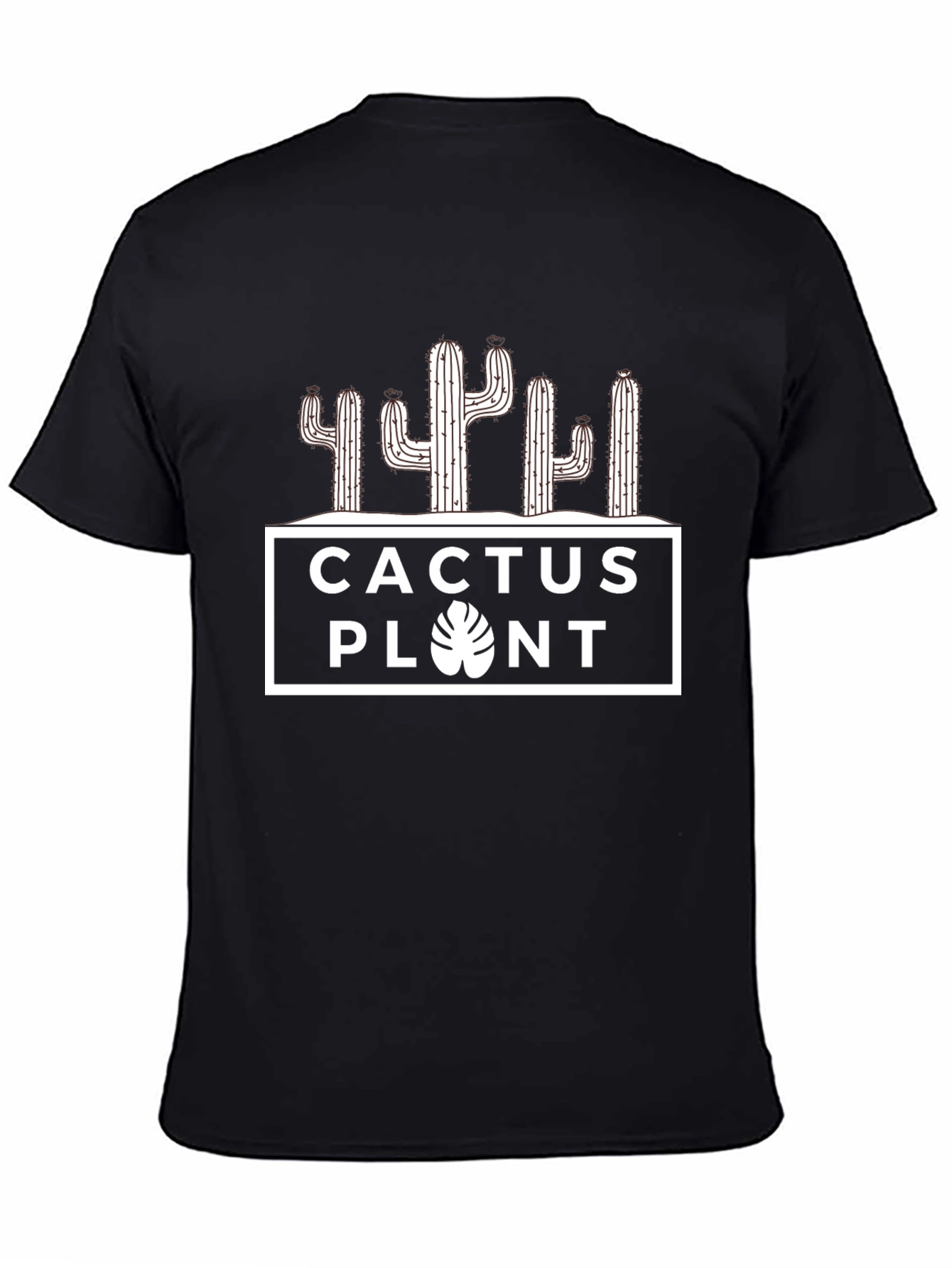 Cactus Plant Graphic Tee - Unisex Black T-Shirt