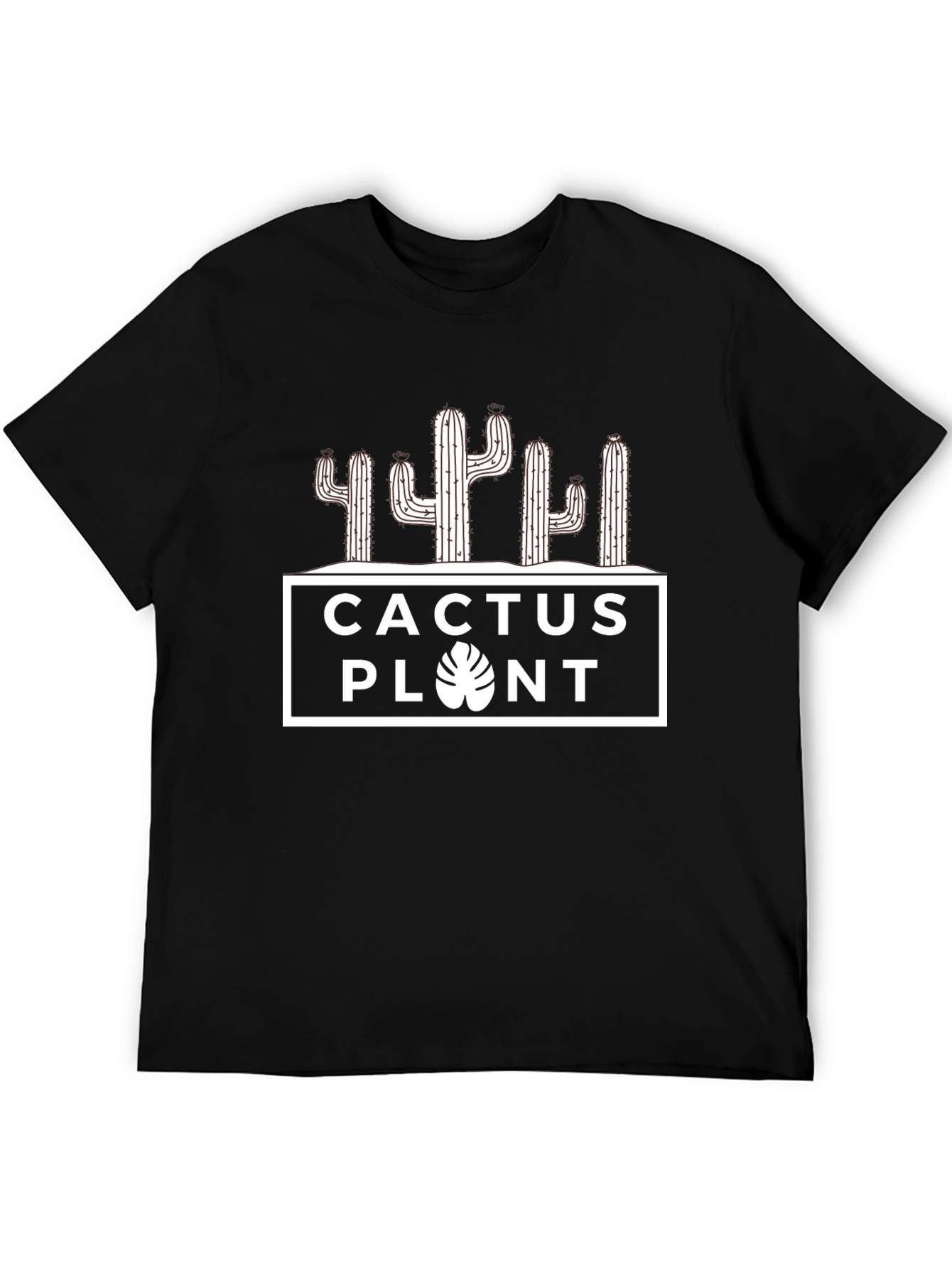 Cactus Plant Graphic Tee - Unisex Black T-Shirt
