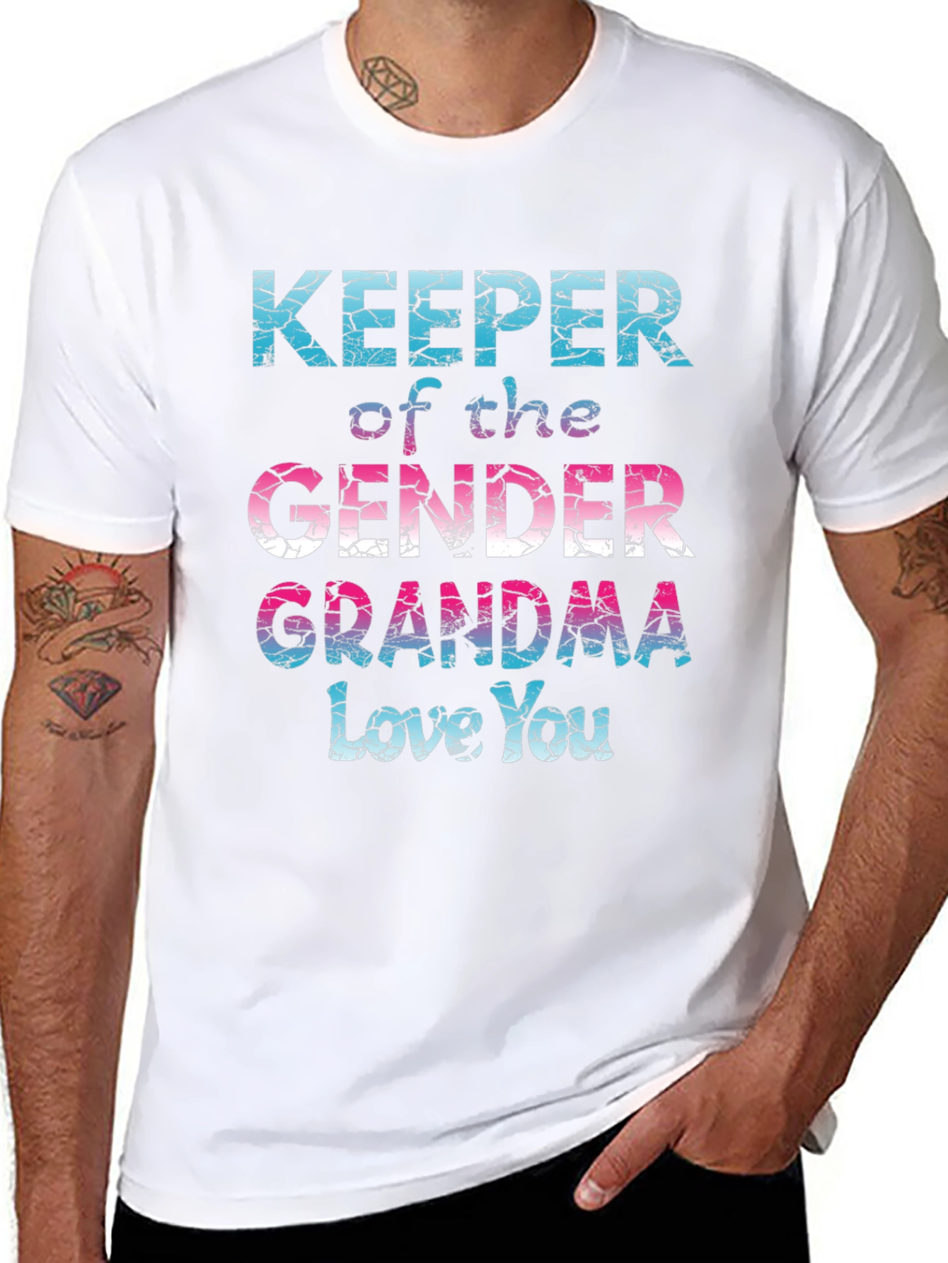 Gender Reveal Grandma T-Shirt - Love You!