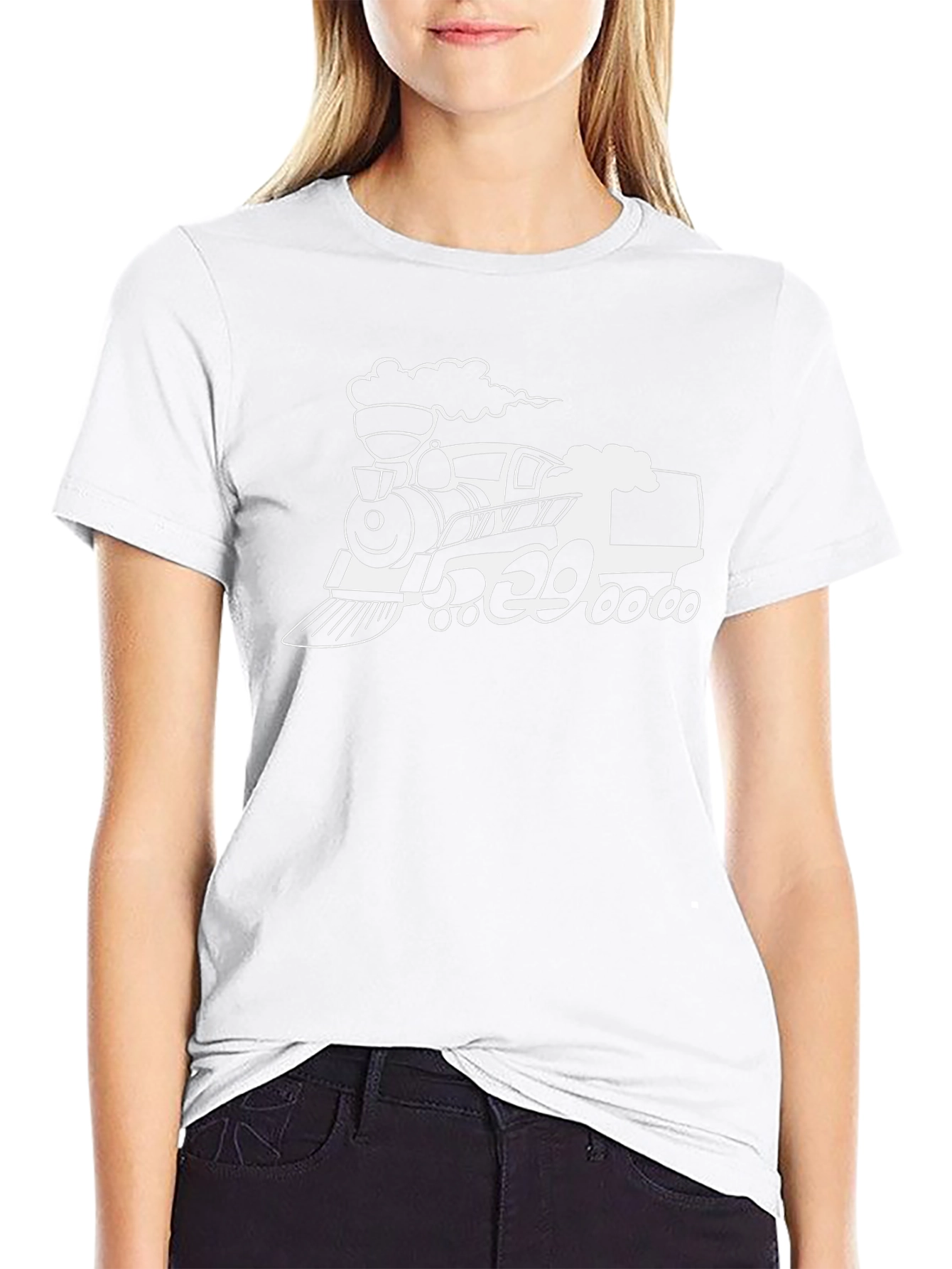 Train Graphic Tee - Cool Steam Engine Design