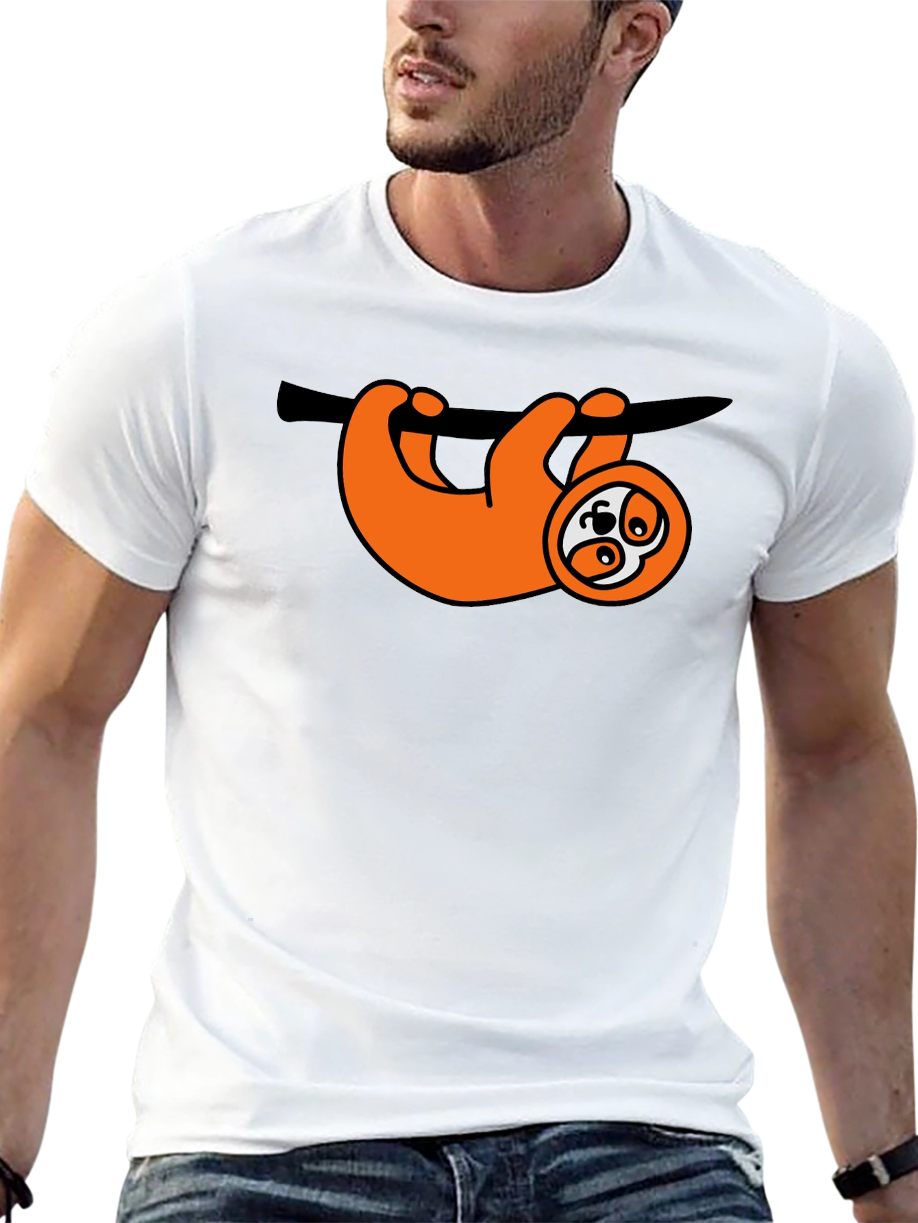 Sloth Graphic T-Shirt - Relaxed Fit
