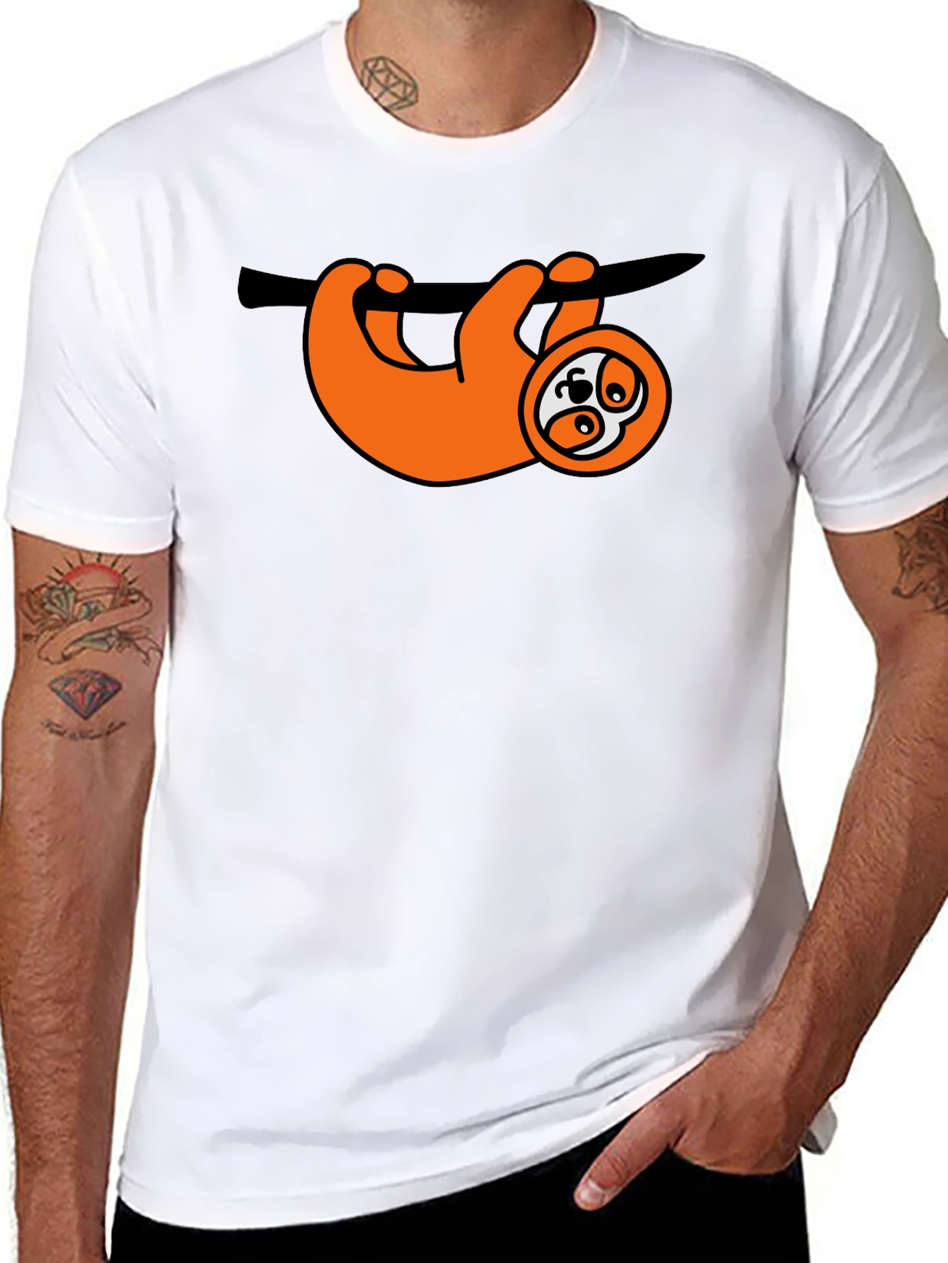 Sloth Graphic T-Shirt - Relaxed Fit