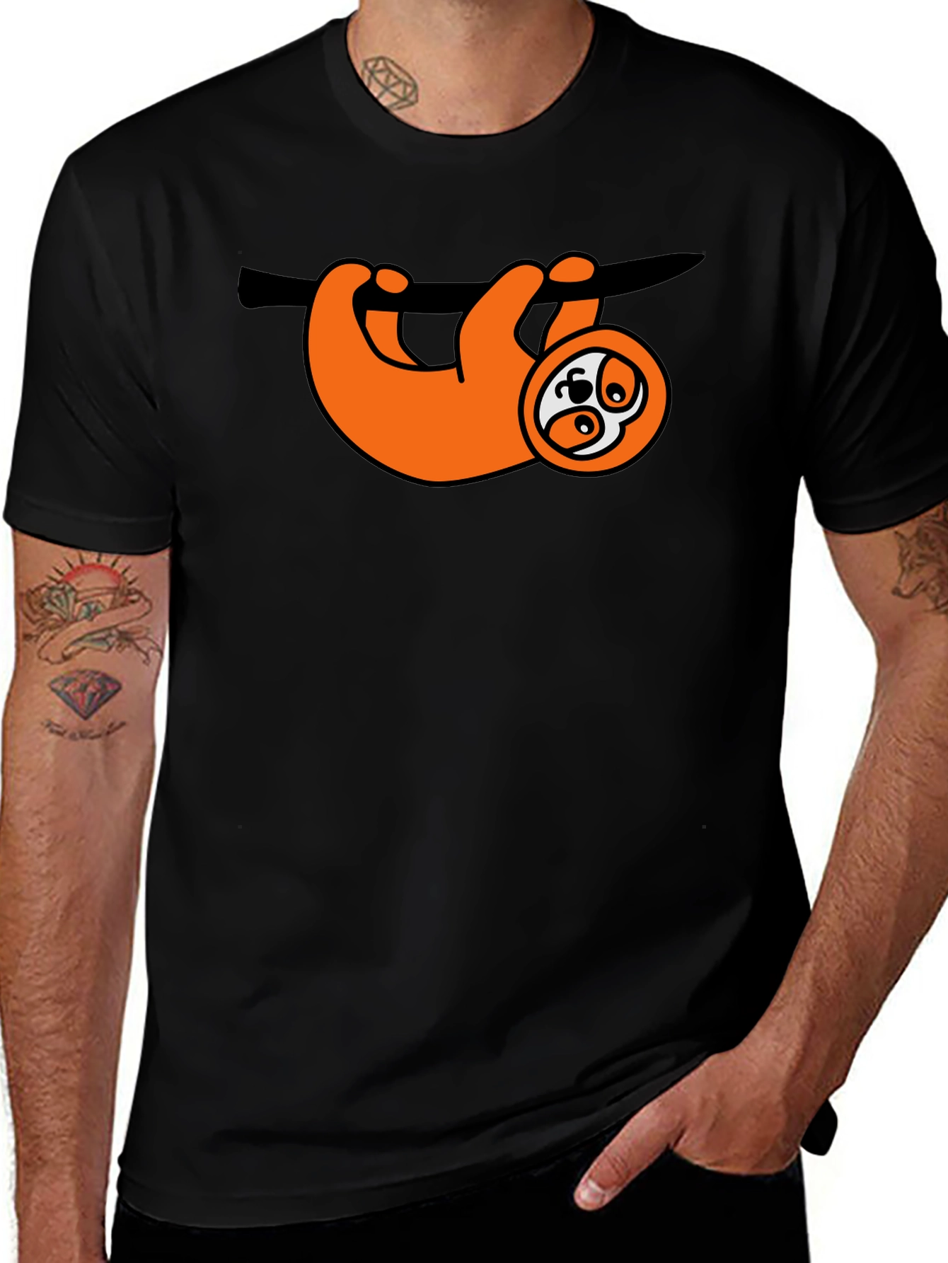 Sloth Graphic T-Shirt - Relaxed Fit