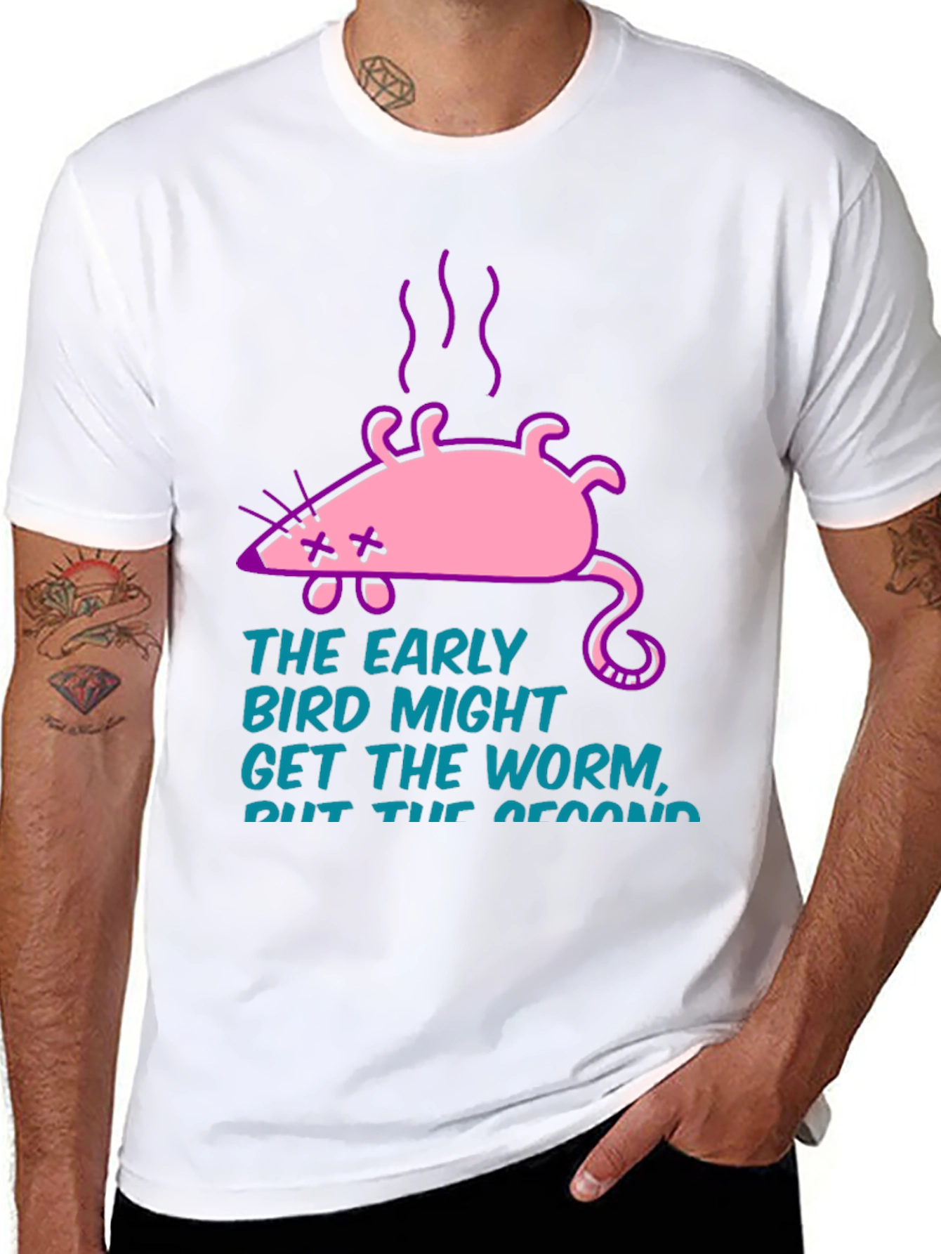 Early Bird Second Worm Graphic Tee