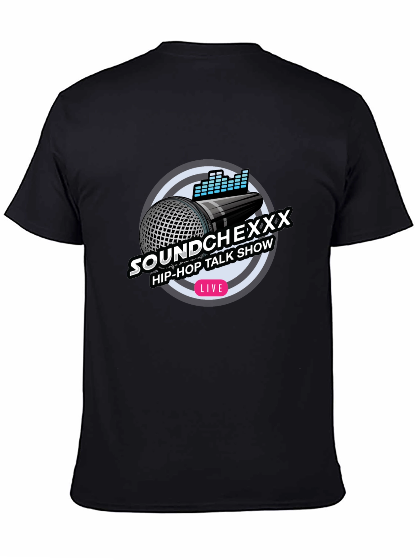 Soundchexxx Hip-Hop Talk Show Black T-Shirt