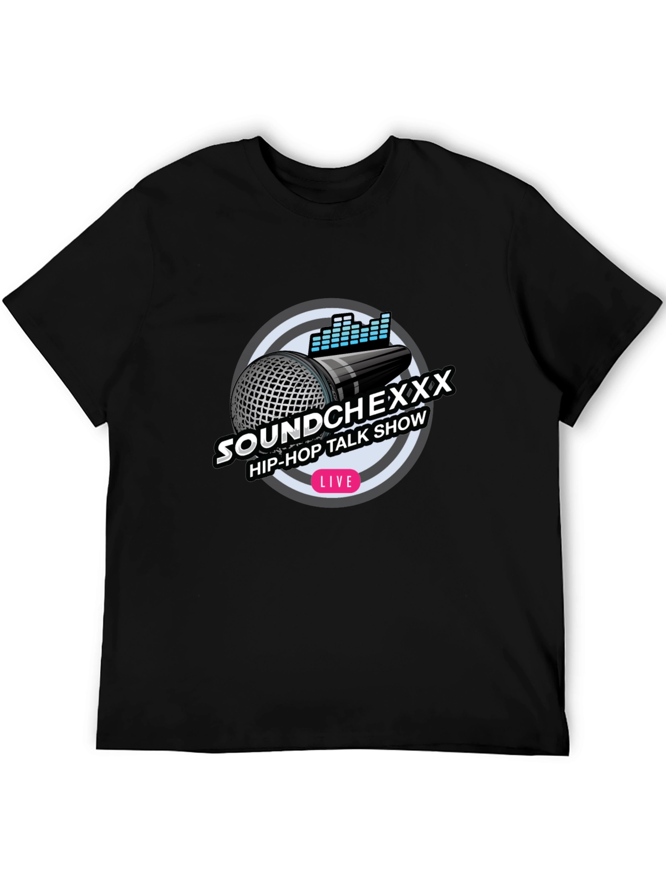 Soundchexxx Hip-Hop Talk Show Black T-Shirt