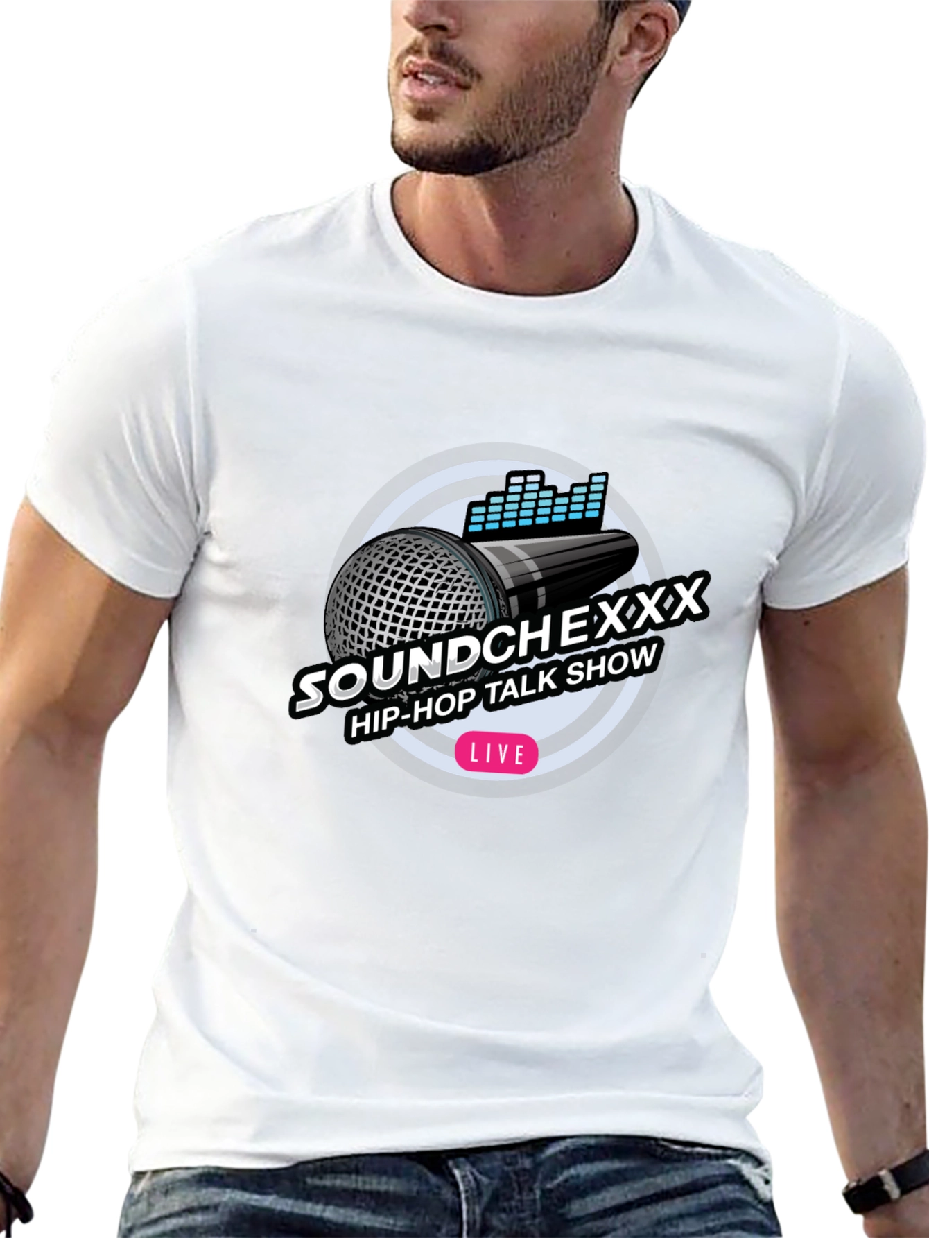 Soundchexxx Hip-Hop Talk Show Black T-Shirt