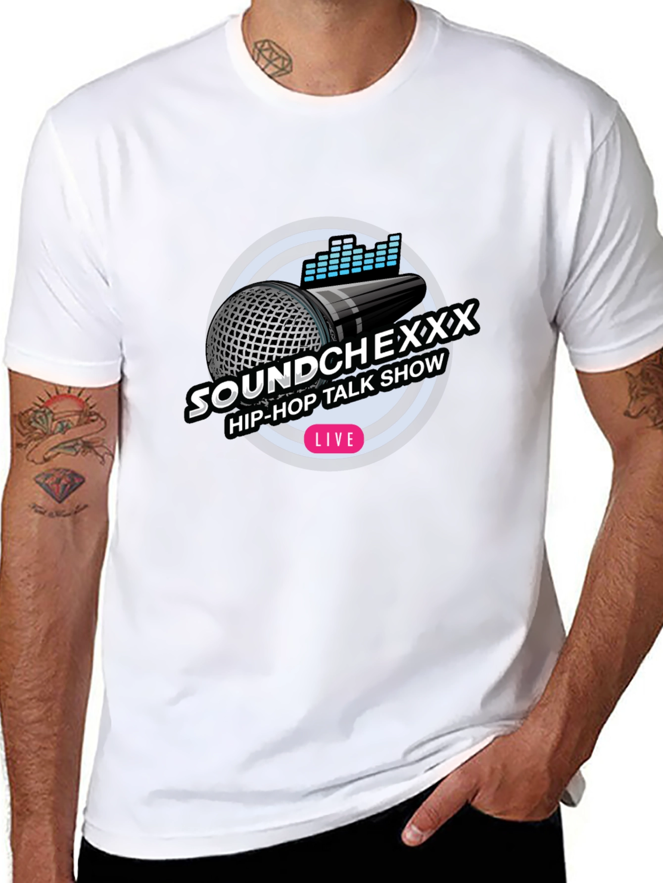 Soundchexxx Hip-Hop Talk Show Black T-Shirt