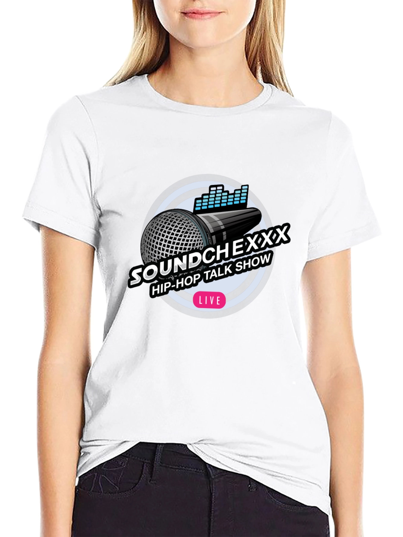 Soundchexxx Hip-Hop Talk Show Black T-Shirt