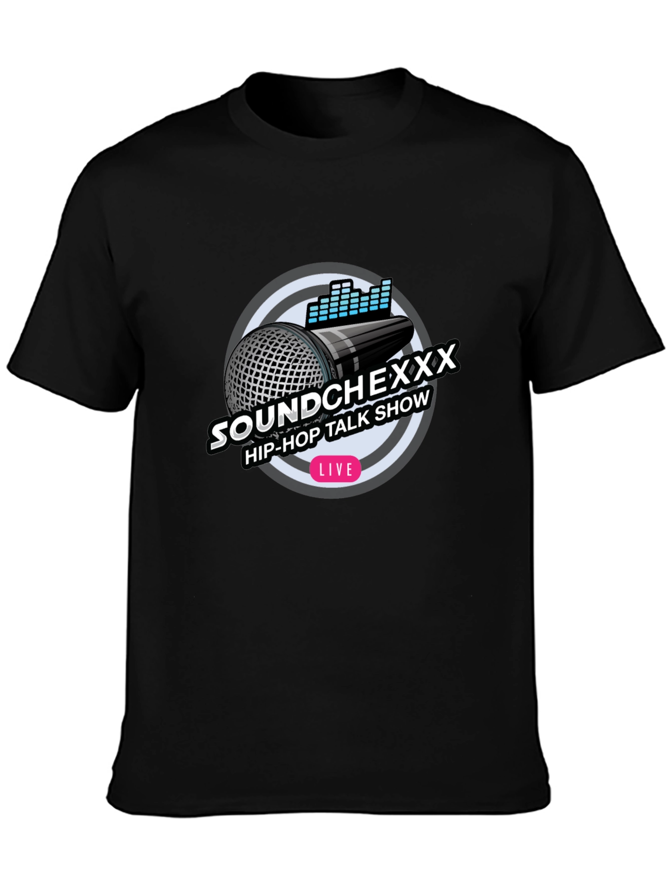 Soundchexxx Hip-Hop Talk Show Black T-Shirt