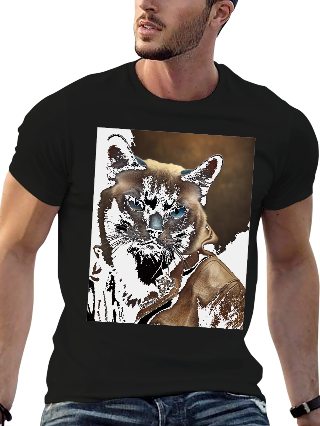Cool Cat Biker T-Shirt