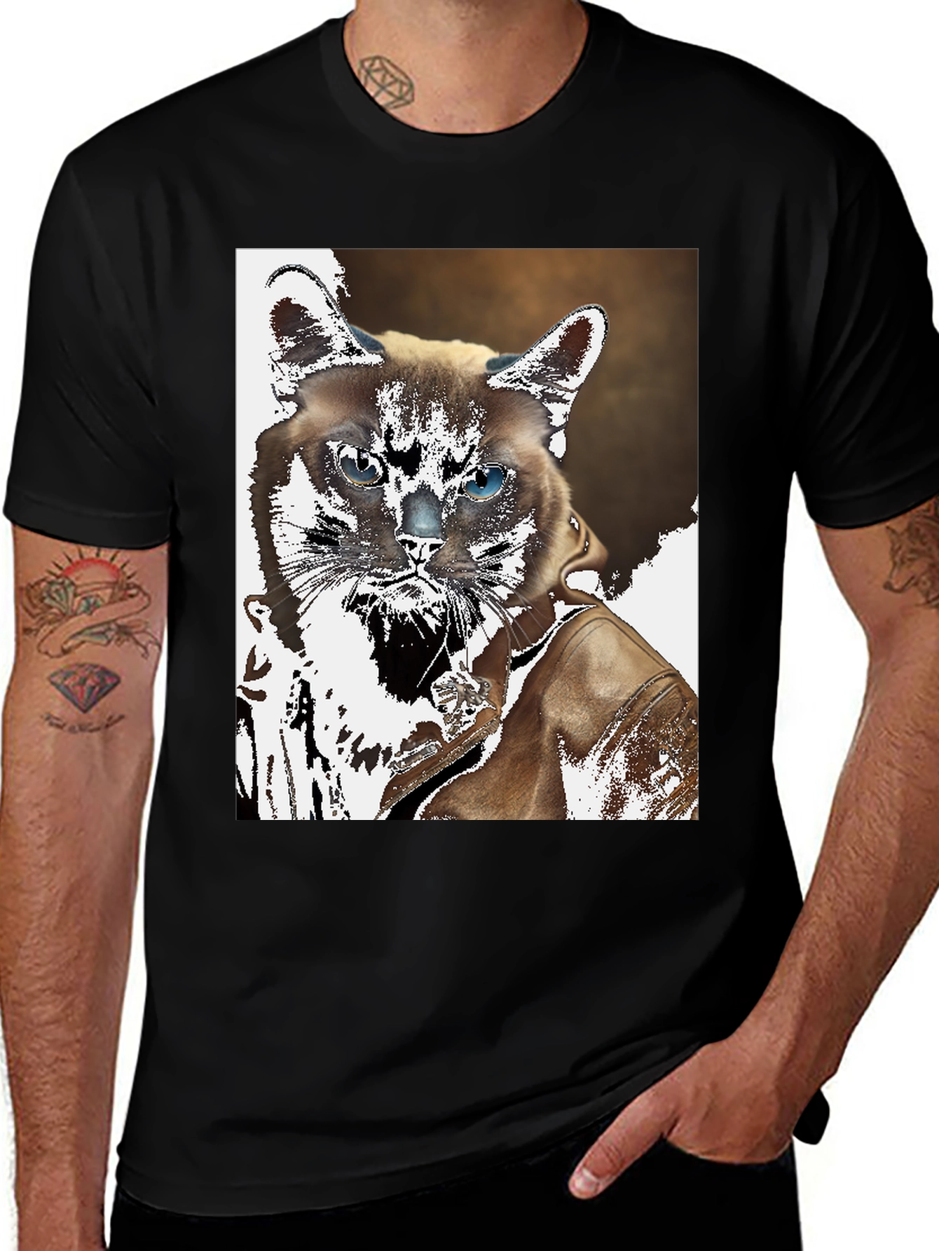 Cool Cat Biker T-Shirt