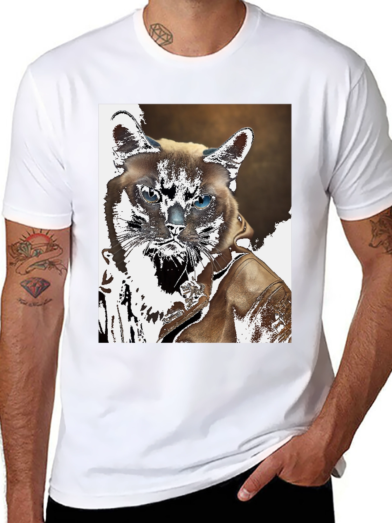 Cool Cat Biker T-Shirt