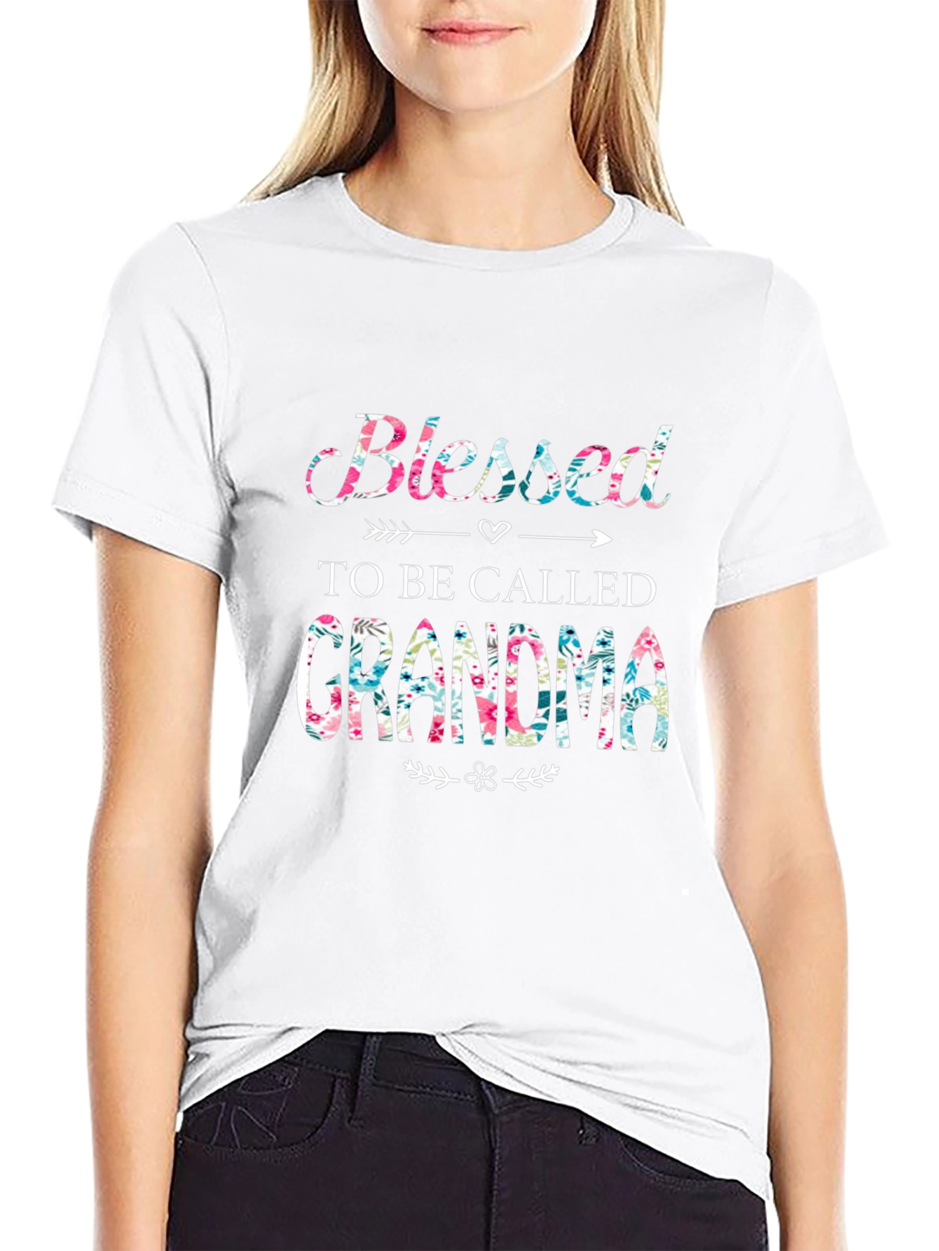 Blessed to be Called Grandma Floral T-Shirt