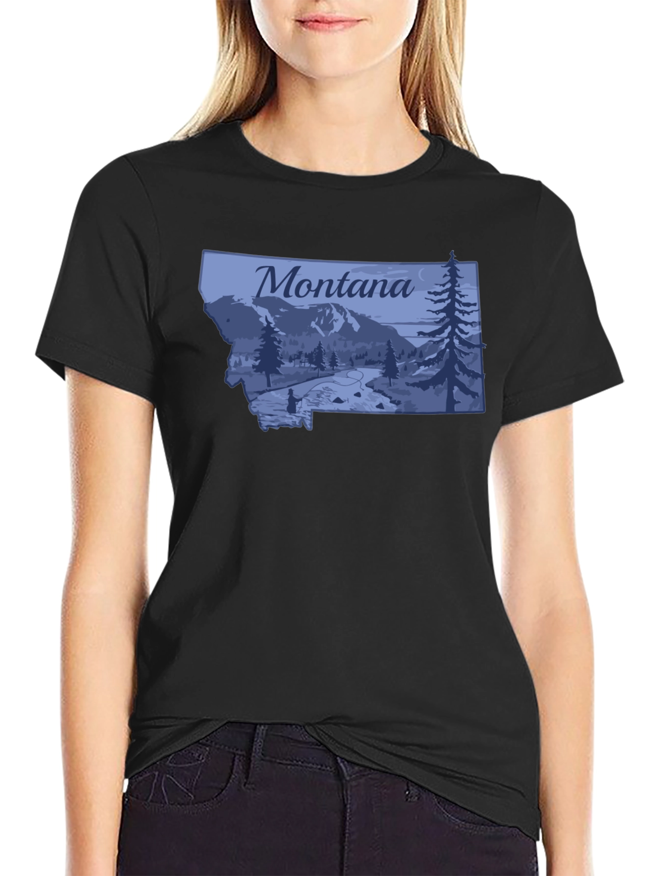 Montana Graphic T-Shirt - Black