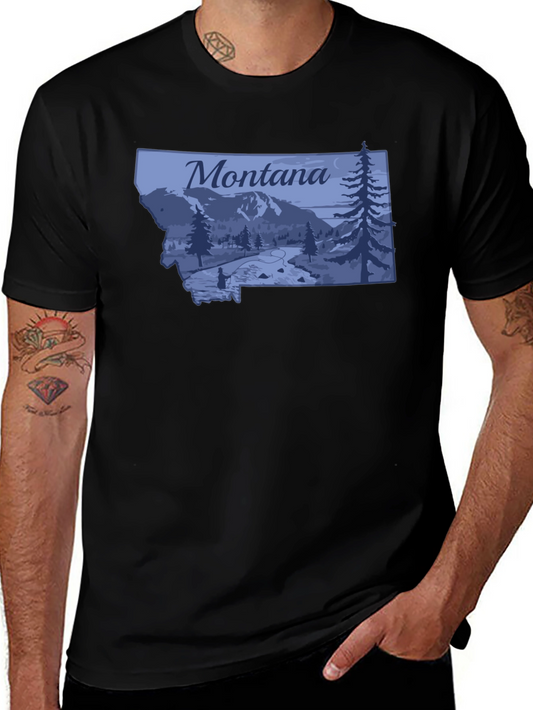 Montana Graphic T-Shirt - Black