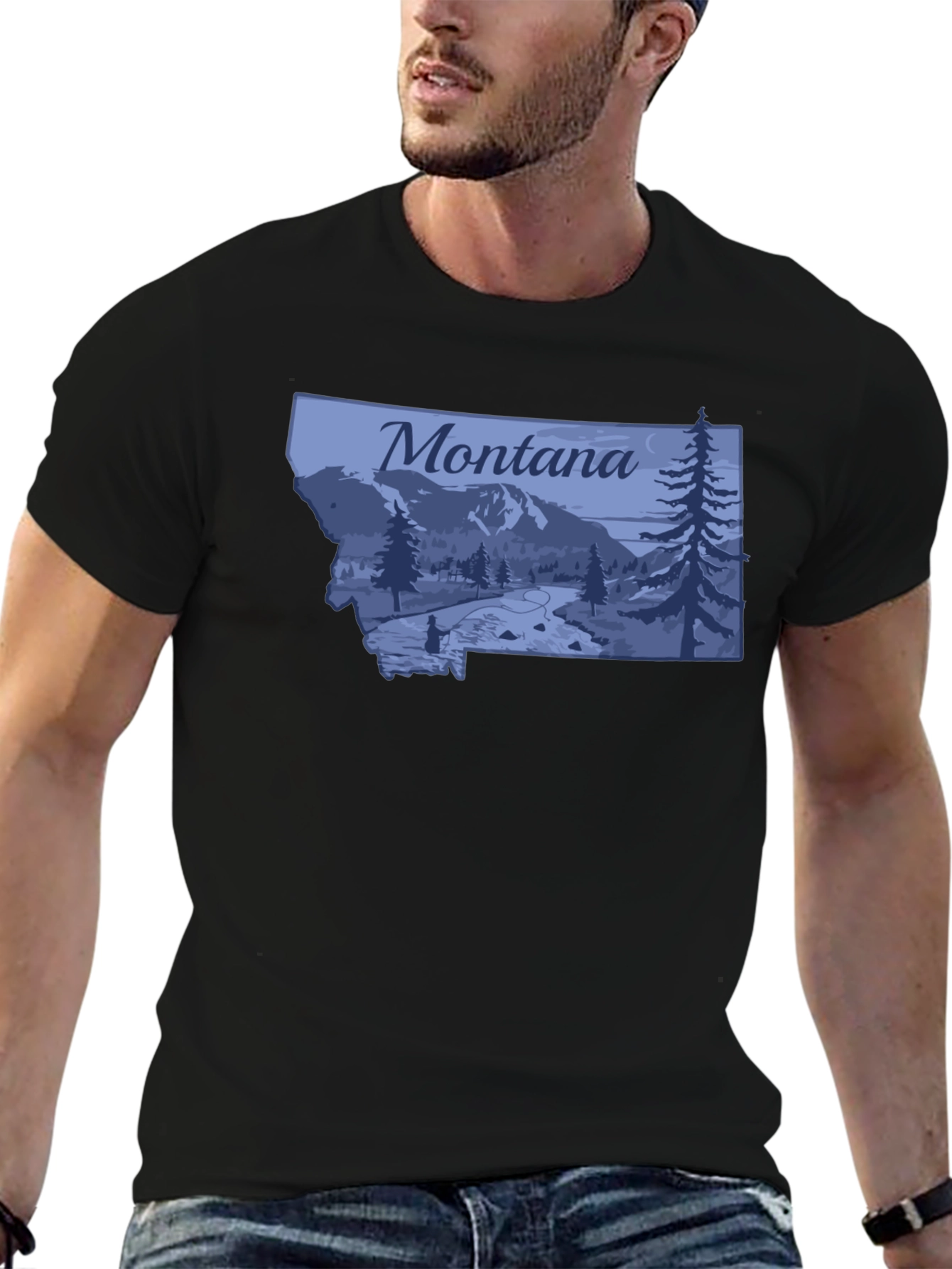 Montana Graphic T-Shirt - Black